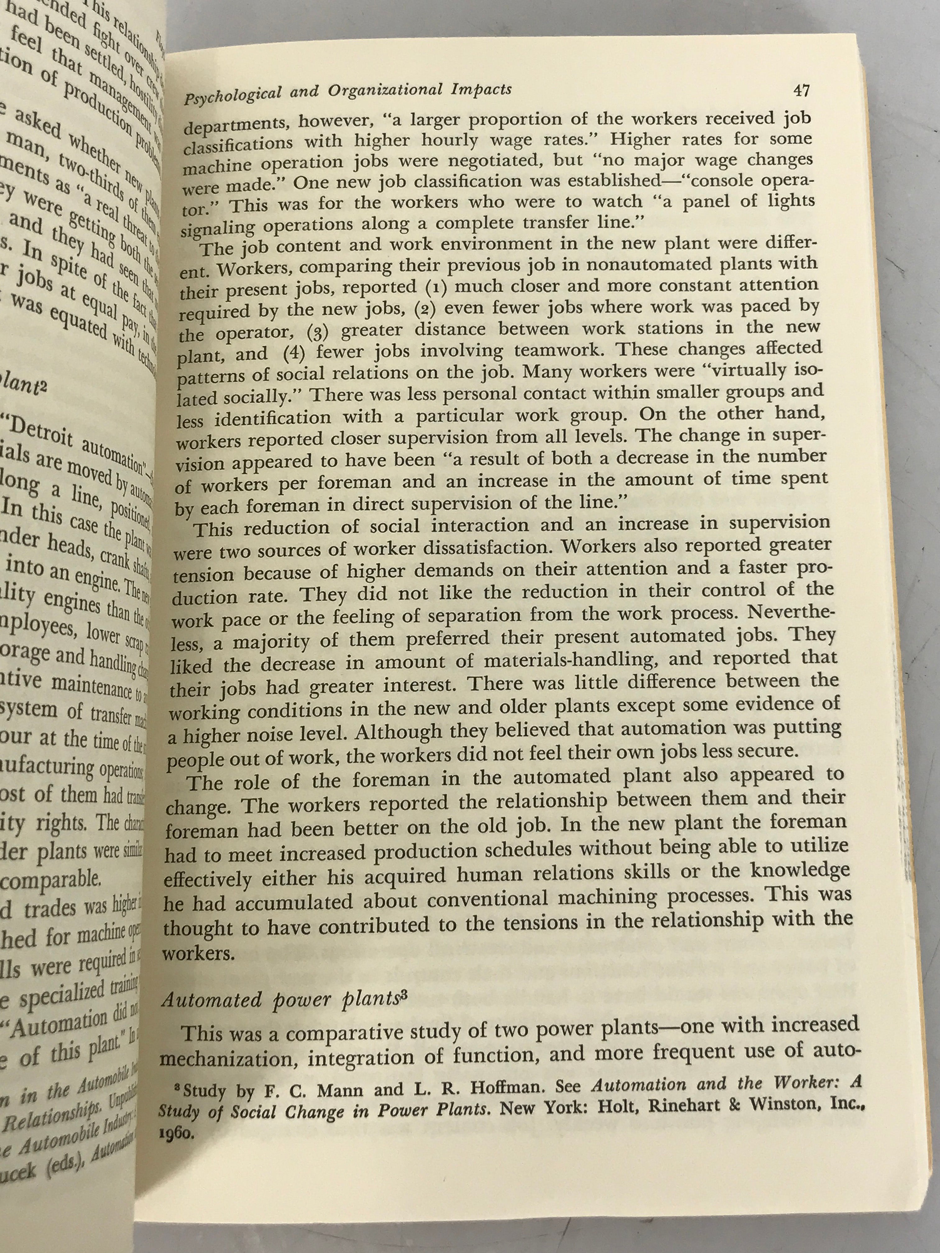 Automation and Technological Change John T. Dunlop The American Assembly 1962 SC