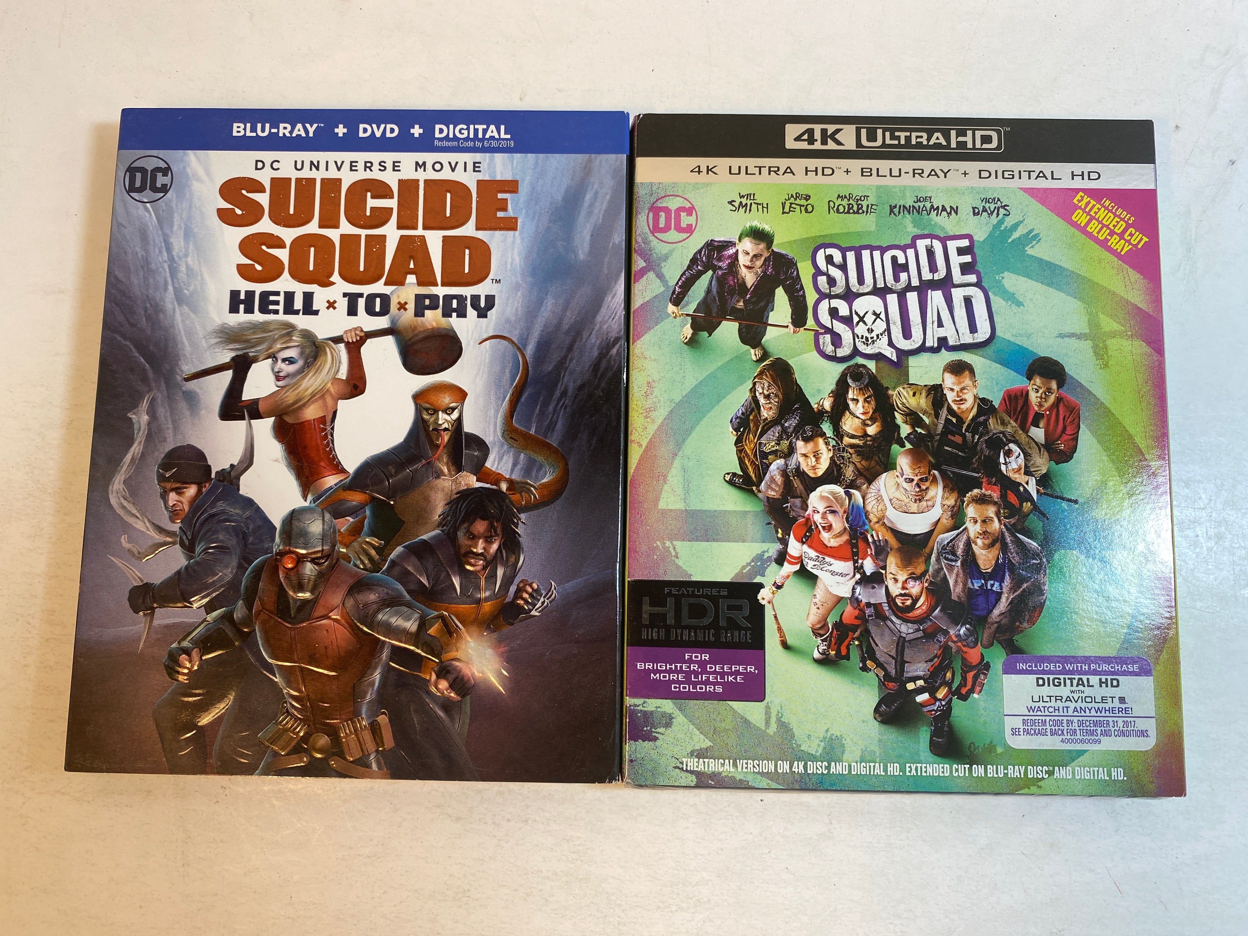 Lot of 2 Suicide Squad Blu Ray 2017 *New*