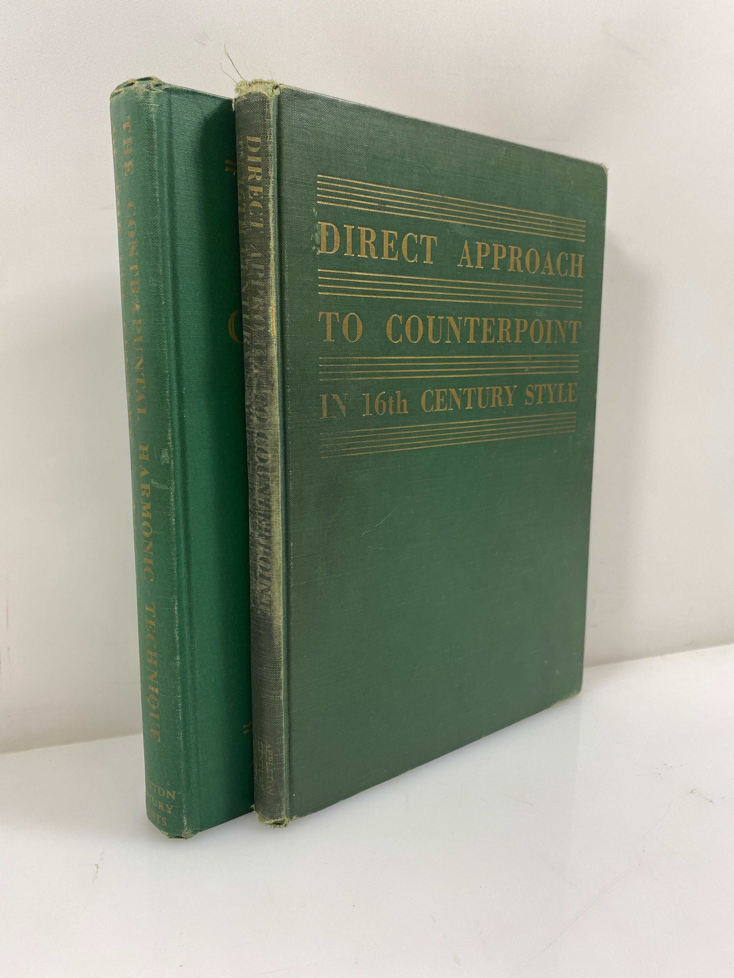 2 Vols: Direct Approach to Counterpoint/Contrapuntal Harmonic Technique 1947 HC