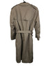 Vintage Clipper Mist Trench Coat Fleece Lined Heavyweight Brown Size 44