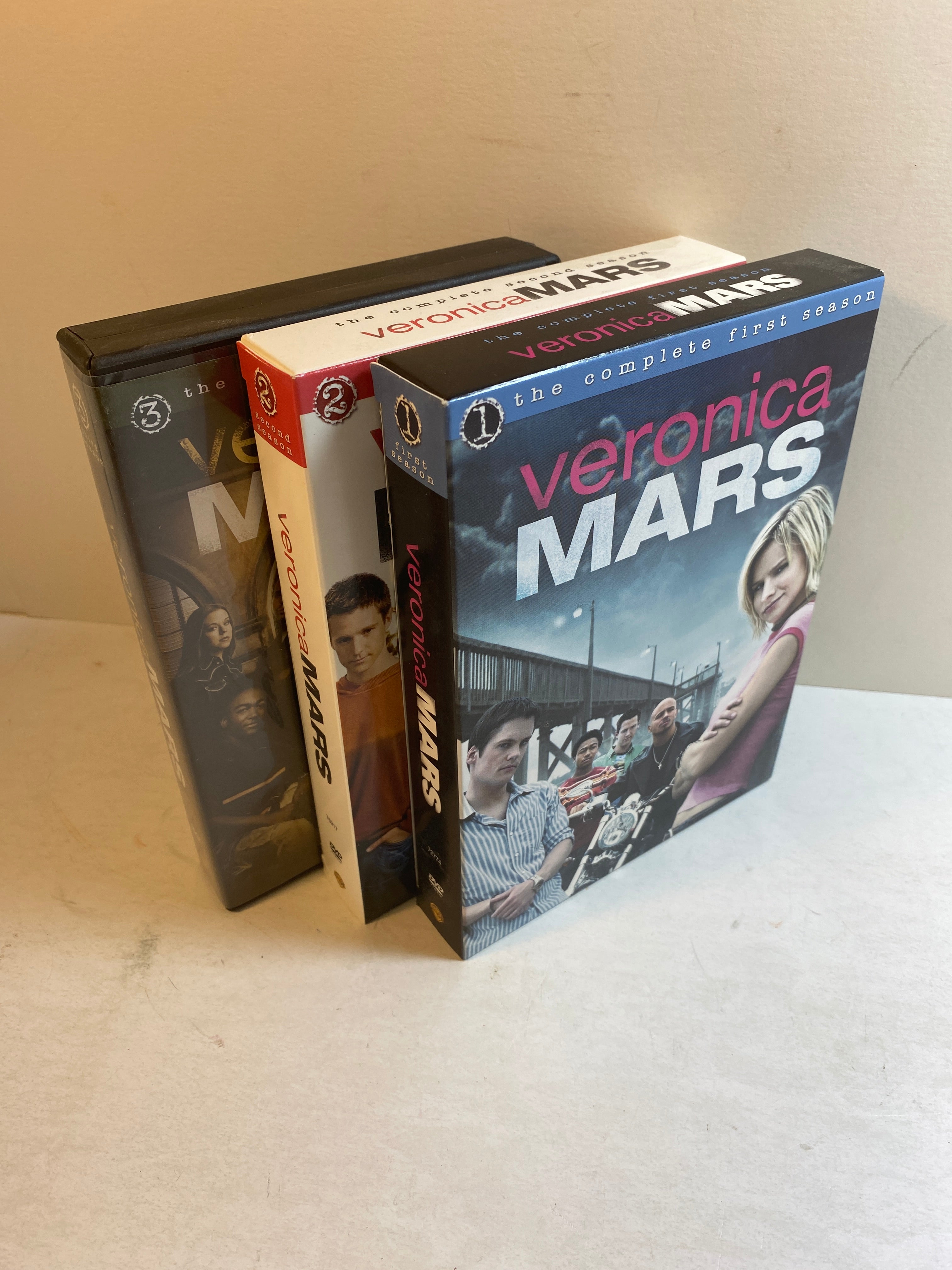 Lot of 3 Veronica Mars Seasons 1-3 DVD 2005-2007