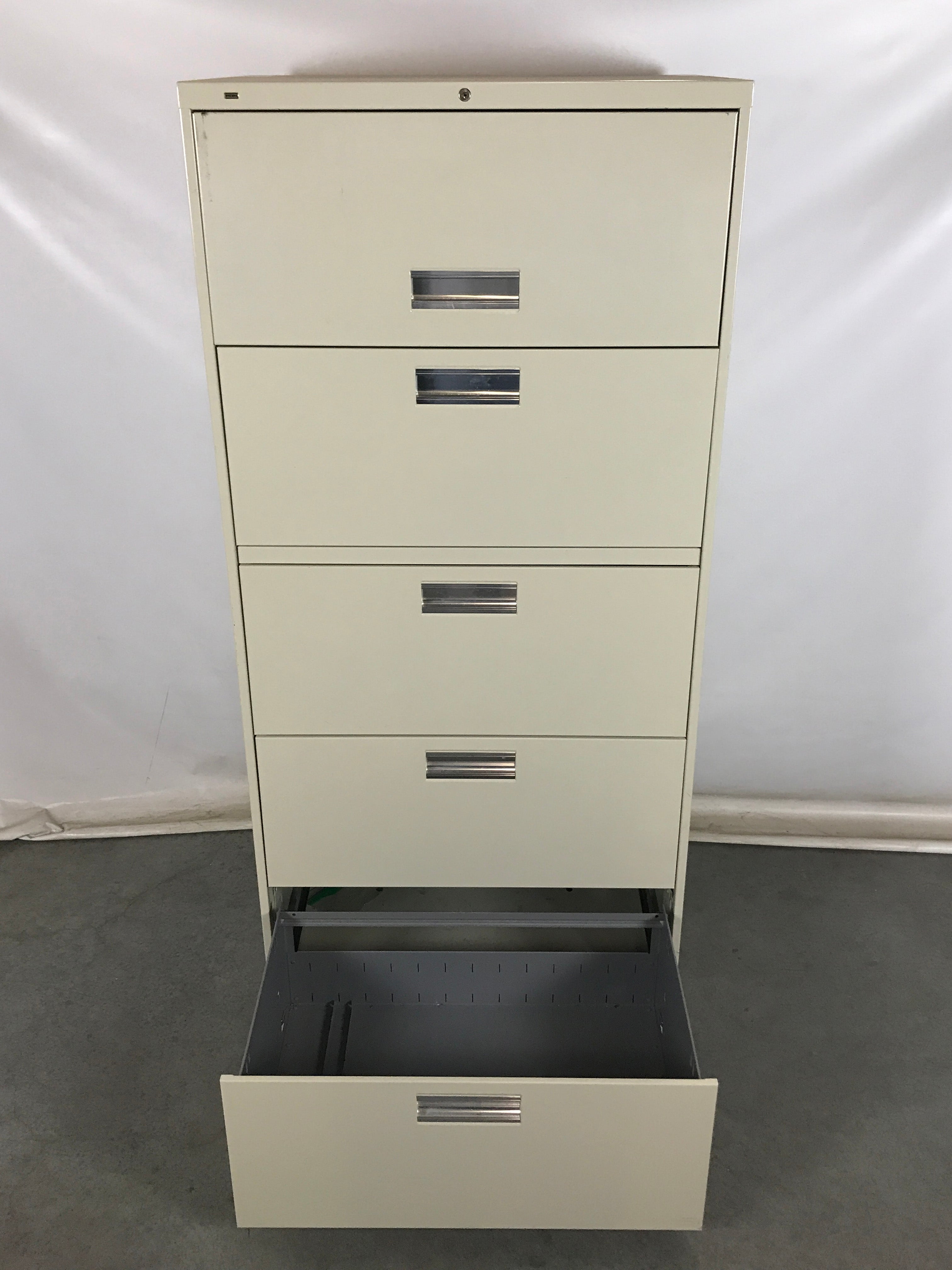 HON Beige 5 Drawer Lateral File Cabinet
