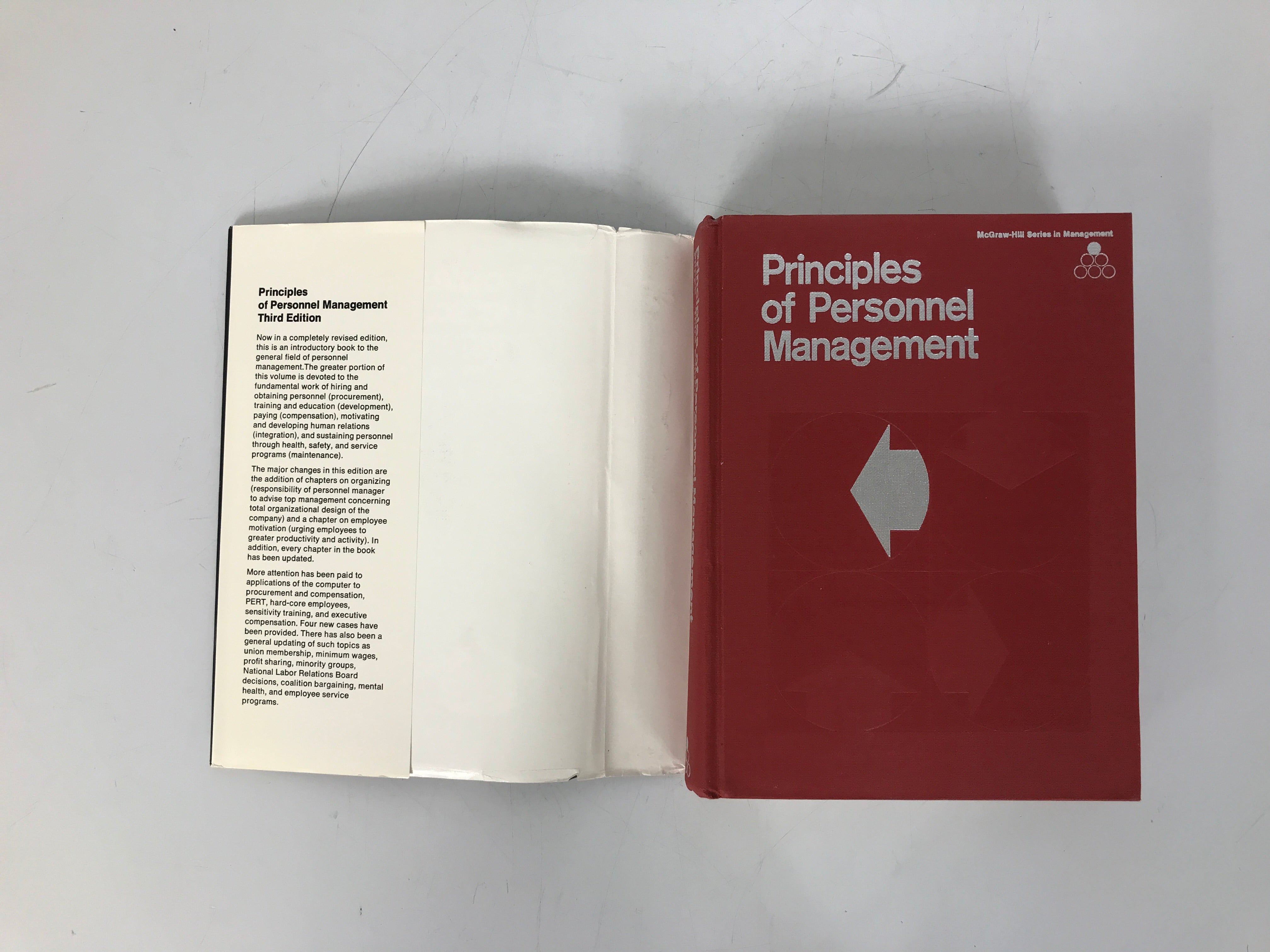 Principles of Personnel Management by Edwin Flippo Third Edition 1971 HC DJ