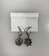 Silver Light Blue Crystal Florette Earrings