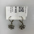 Silver White Crystal Florette Earrings