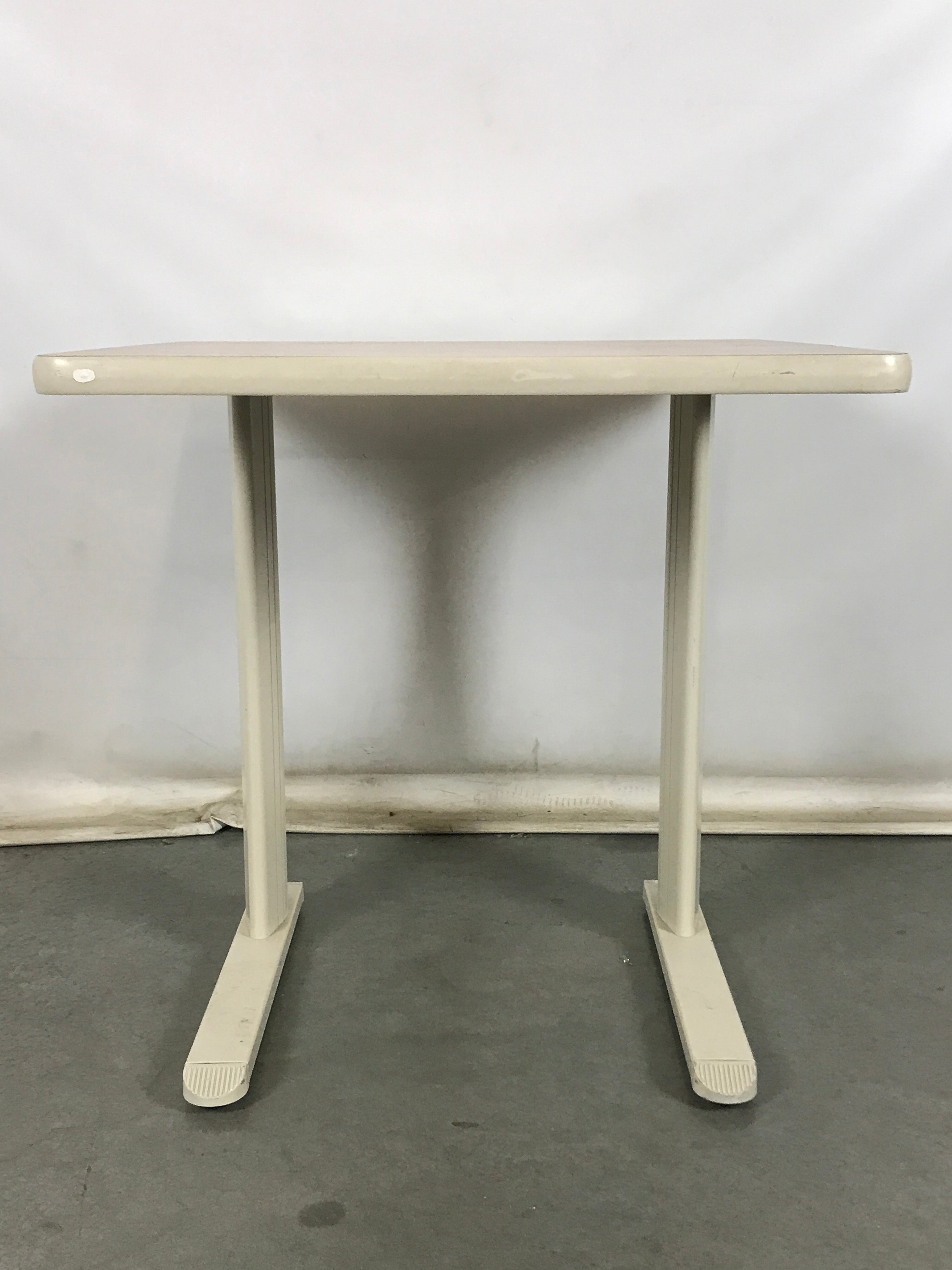 Square Desk with Metal Base
