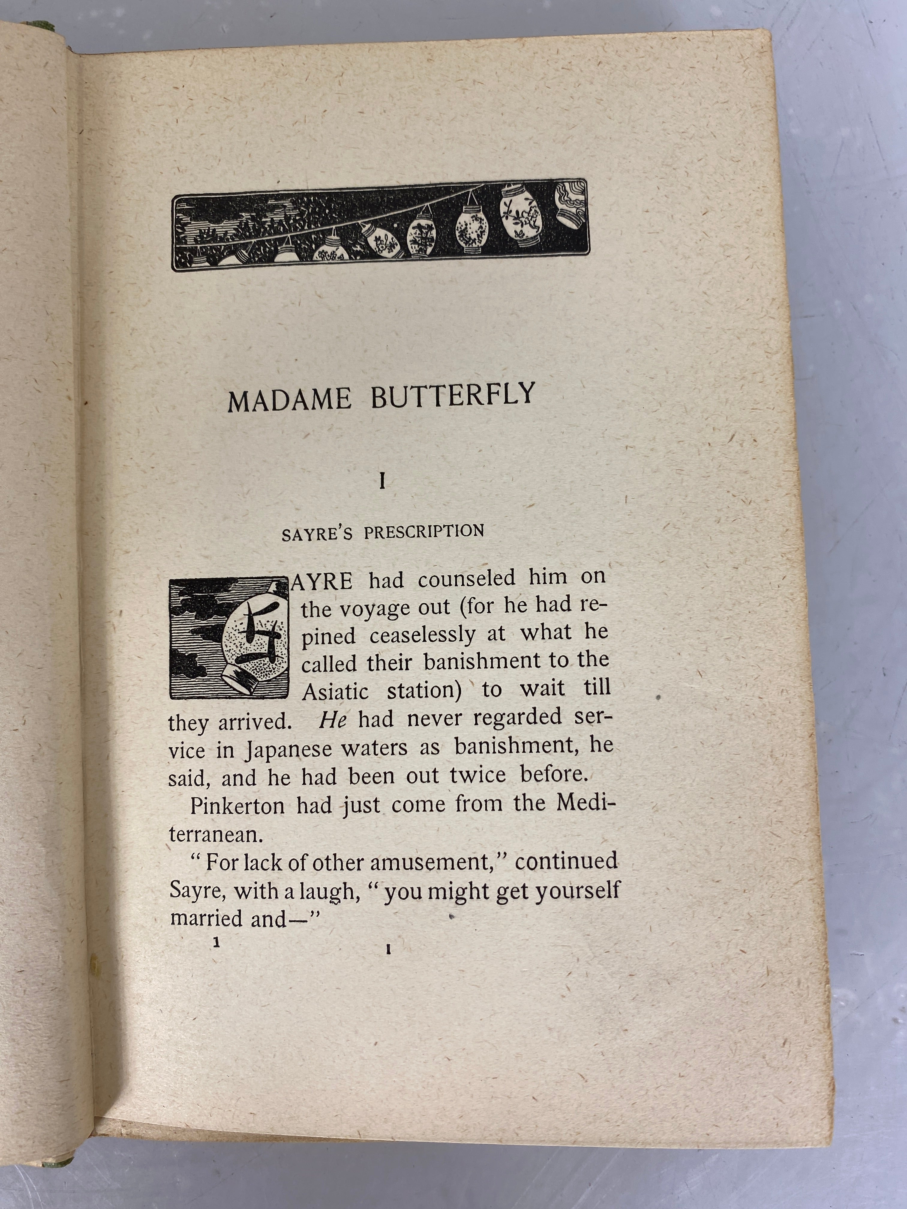 Madame Butterfly by John Luther Long 1900 HC