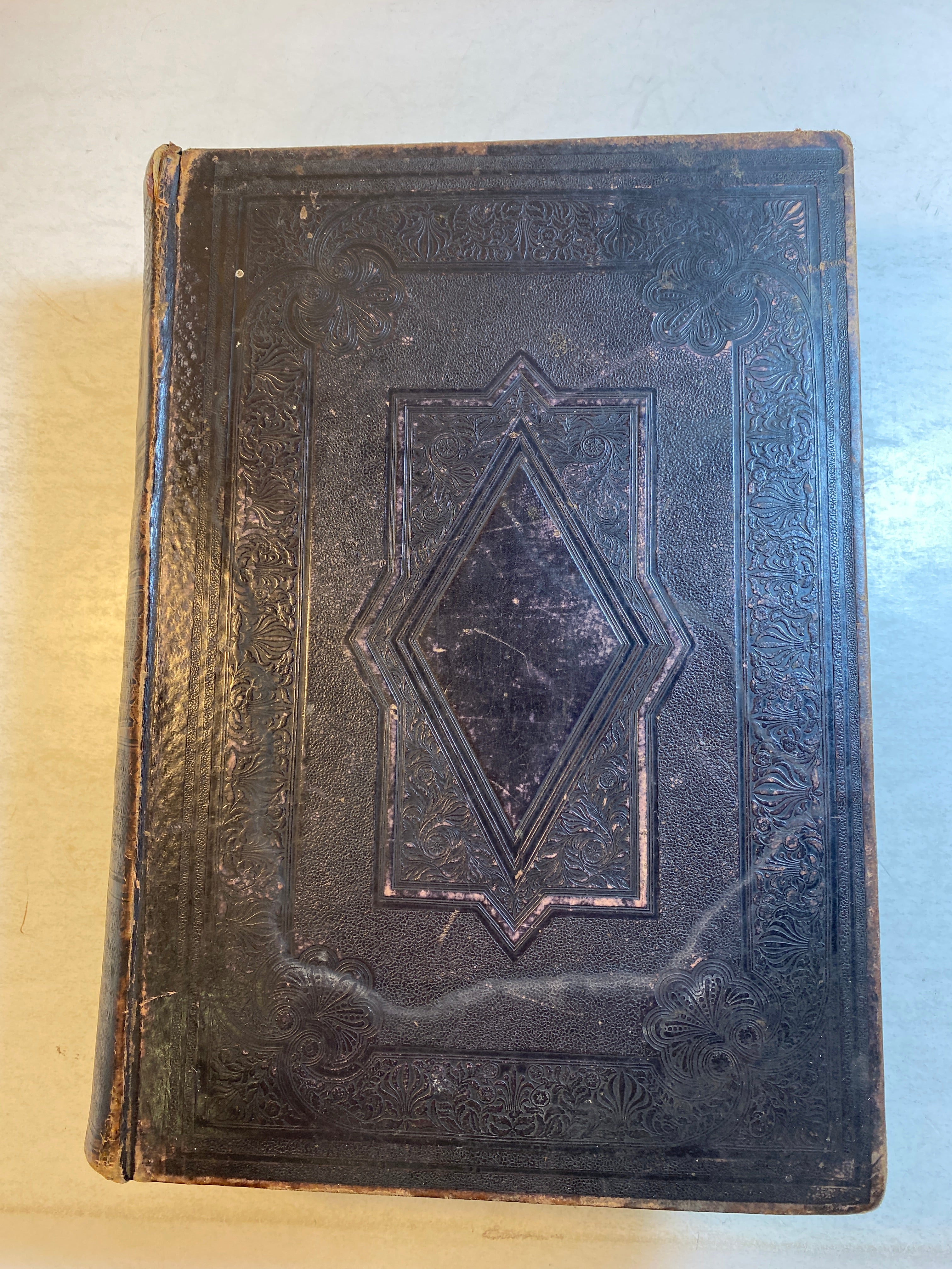 Antique Holy Bible 1848 American Bible Society