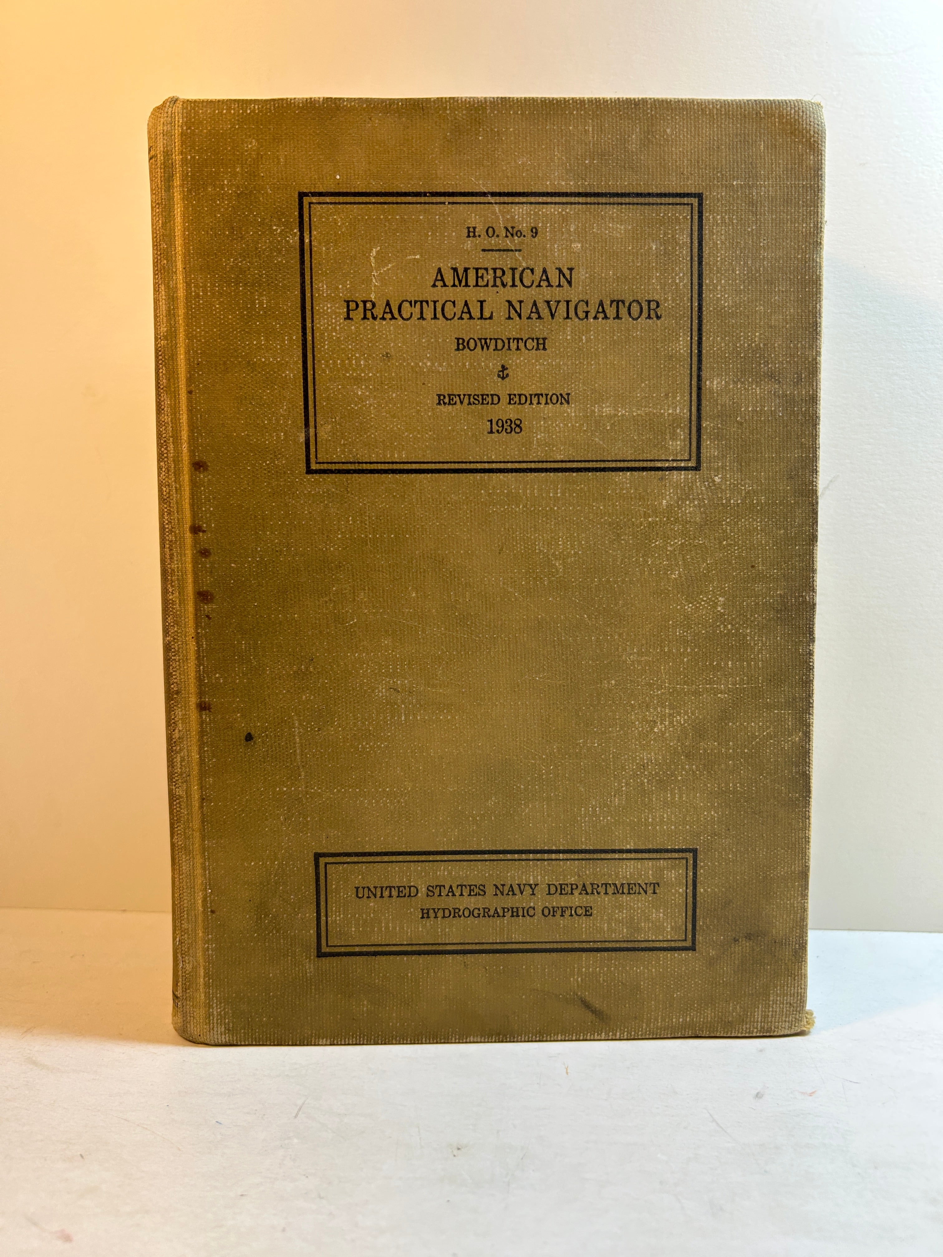 No. 9 American Practical Navigator Bowditch Revised Edition 1938 HC