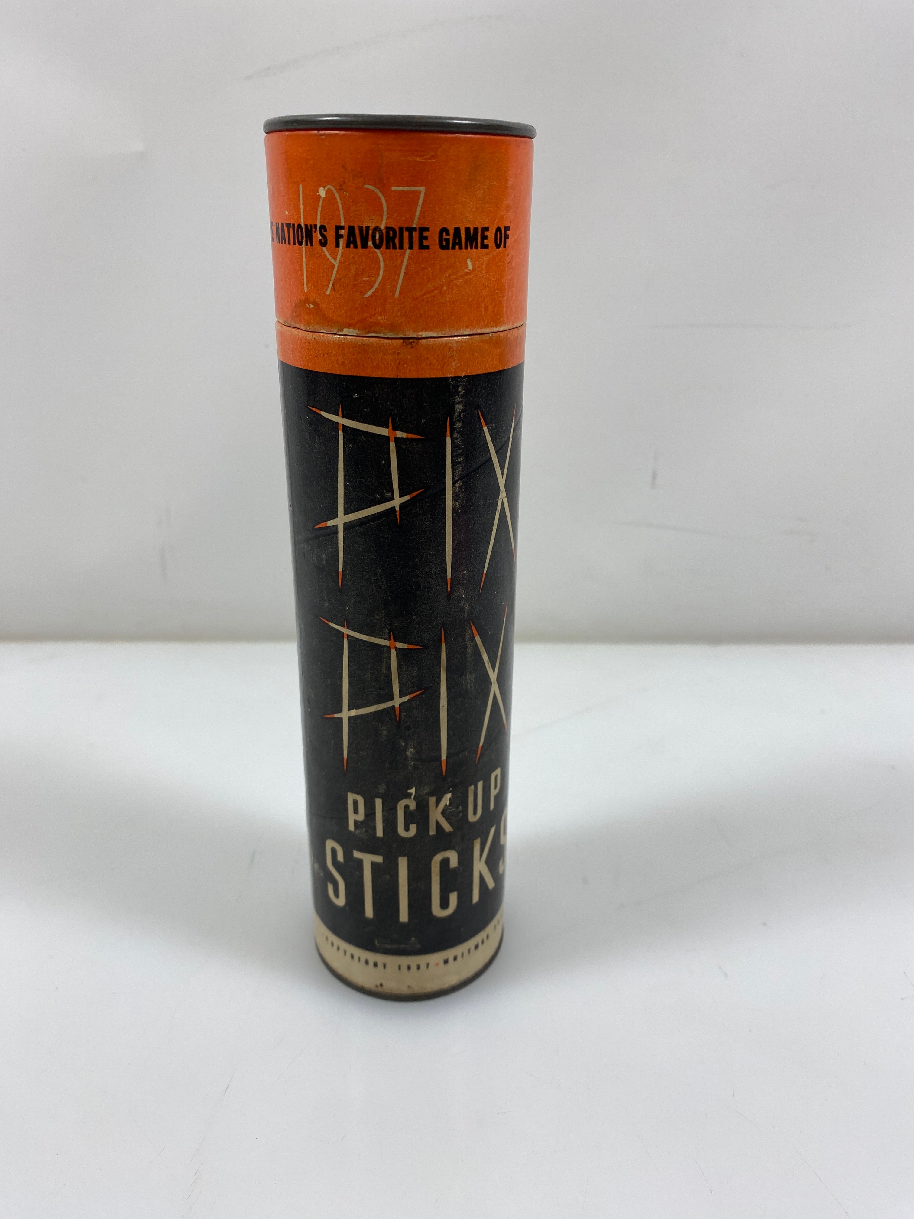 1937 Pick-Up Sticks by Whitmer Publishing 36 Wood Sticks Toy