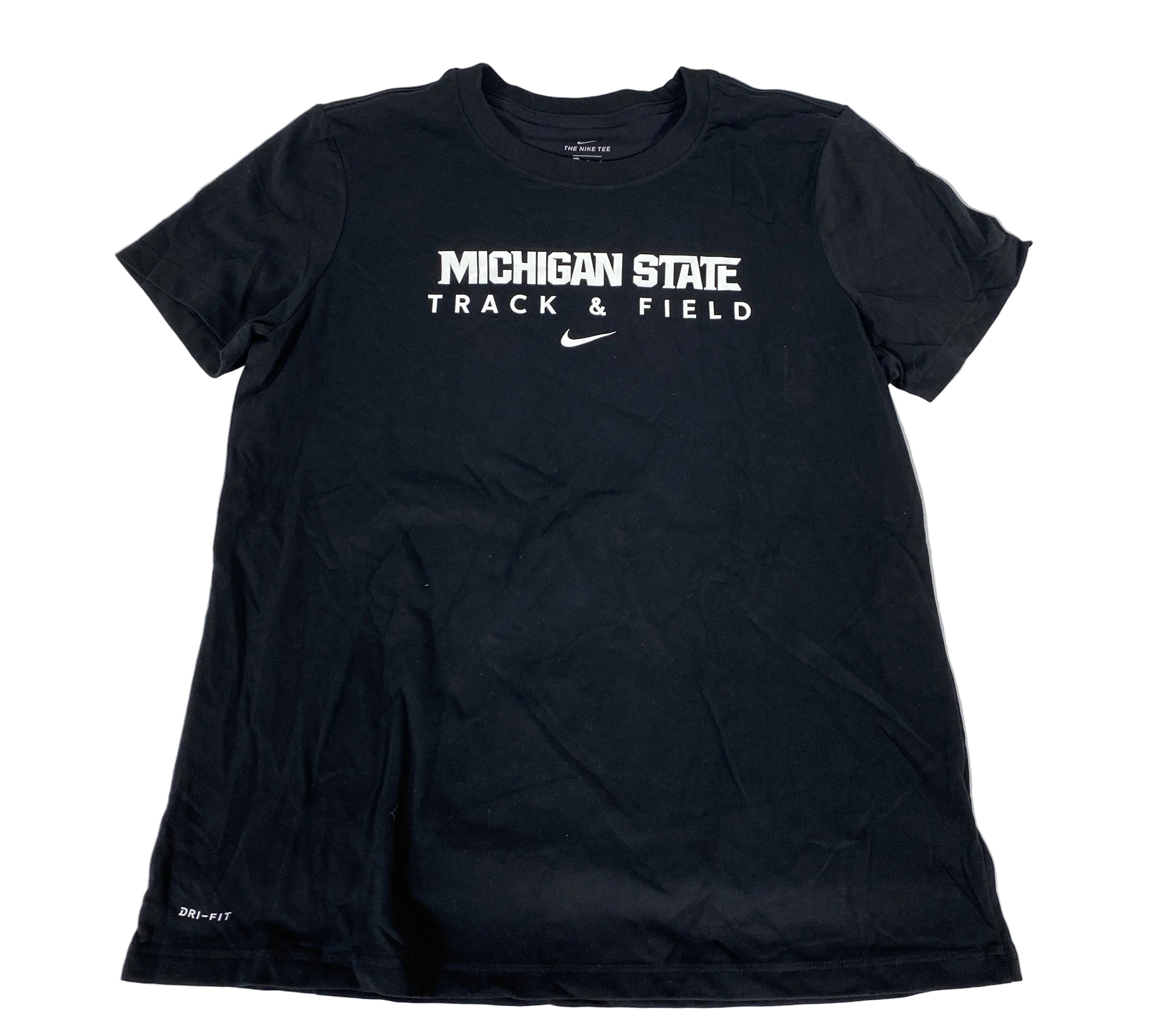 Nike Black MSU Track & Field Dri-Fit T-shirt Size L