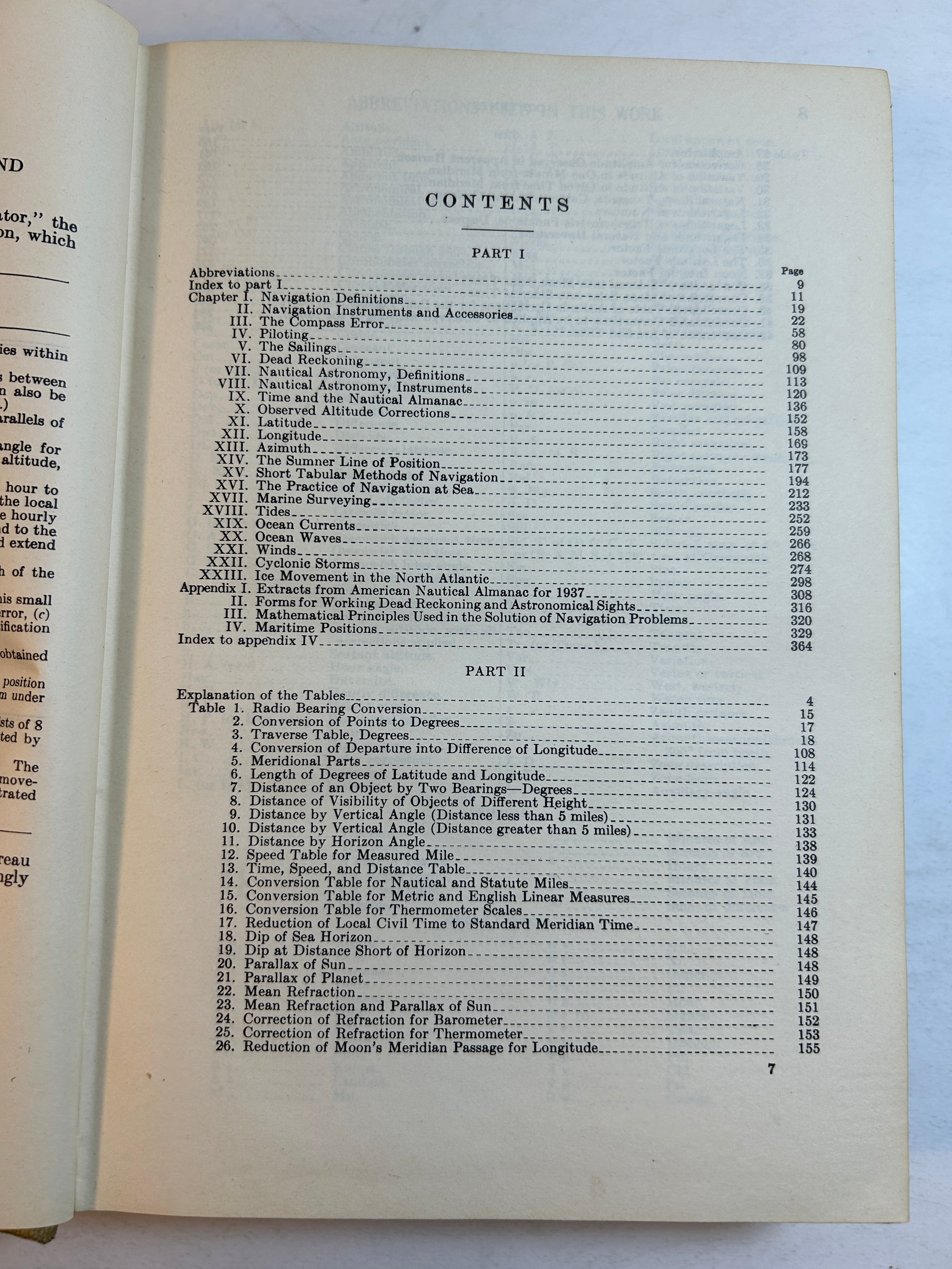 No. 9 American Practical Navigator Bowditch Revised Edition 1938 HC