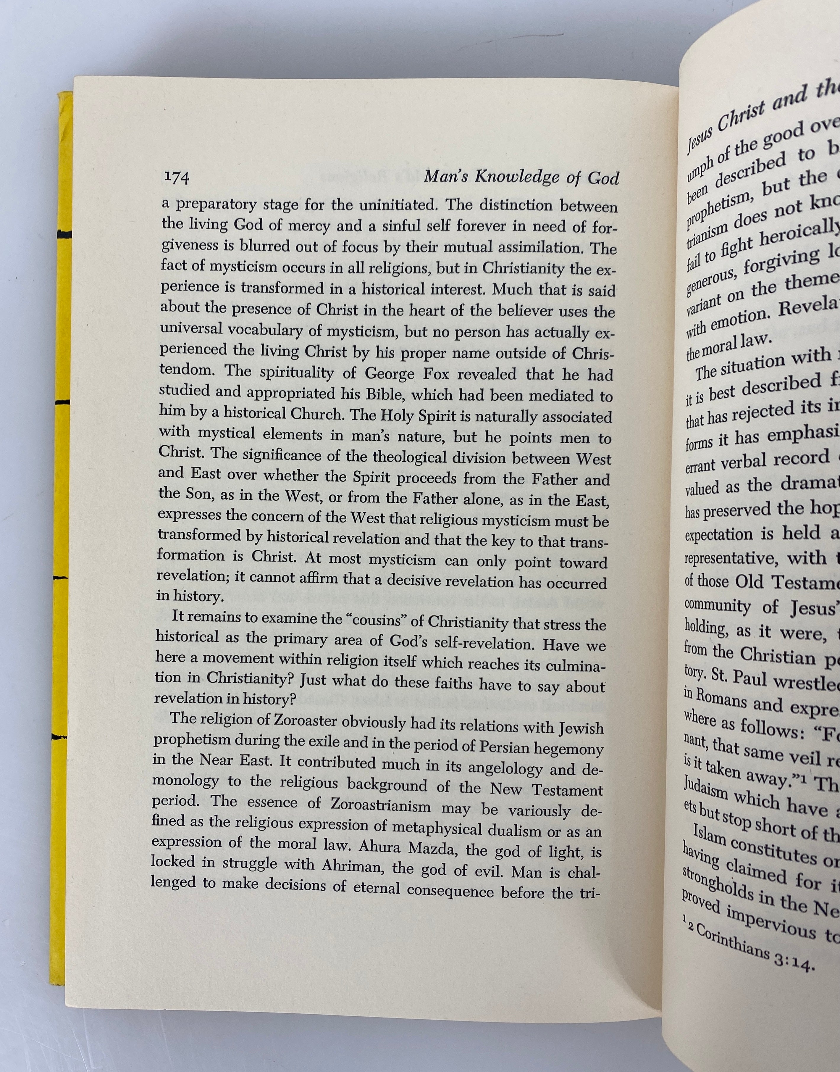 Man's Knowledge of God by William Wolf 1955 First Edition HC DJ