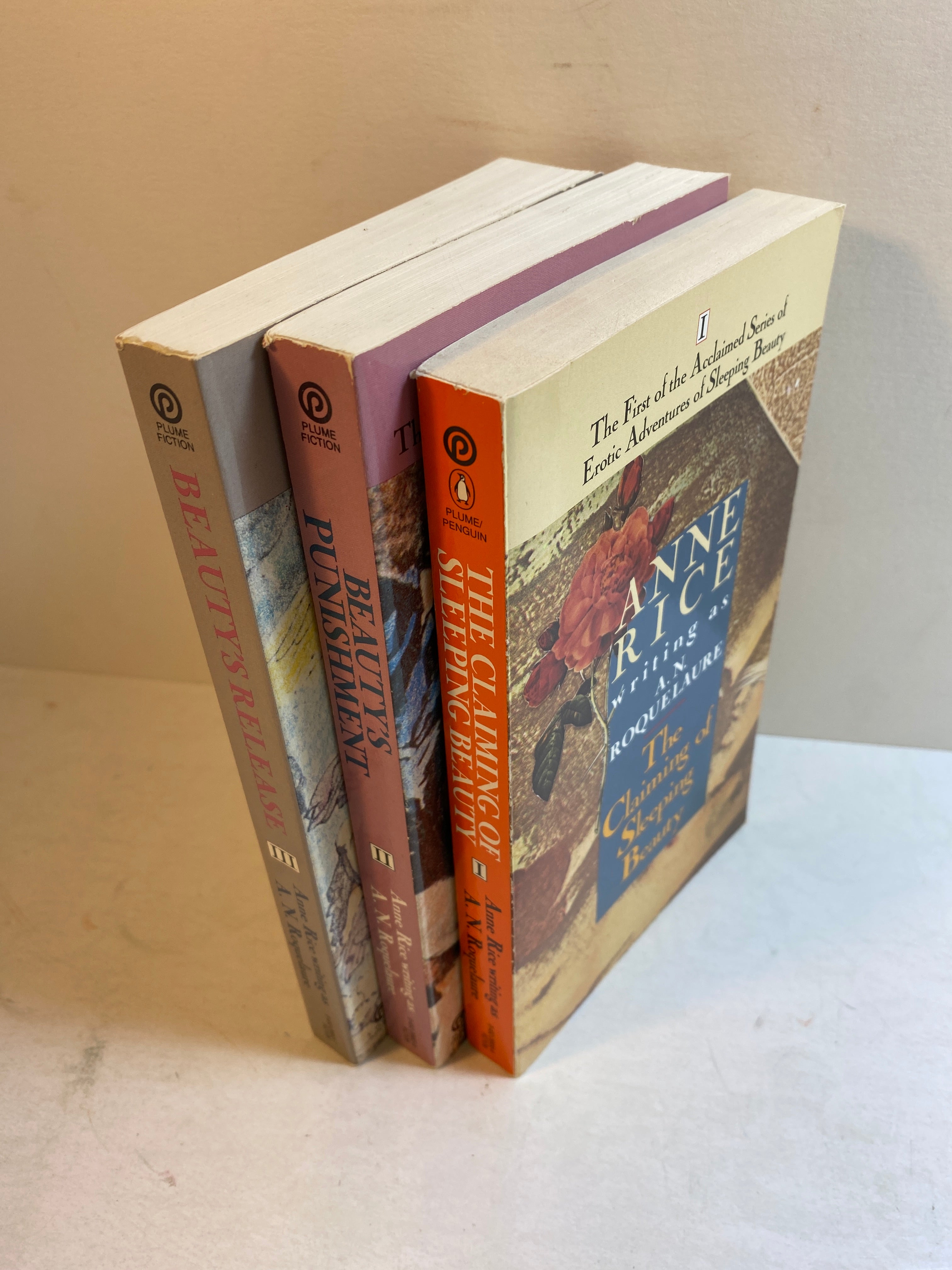 Lot of 3 Anne Rice Sleeping Beauty Books 1990
