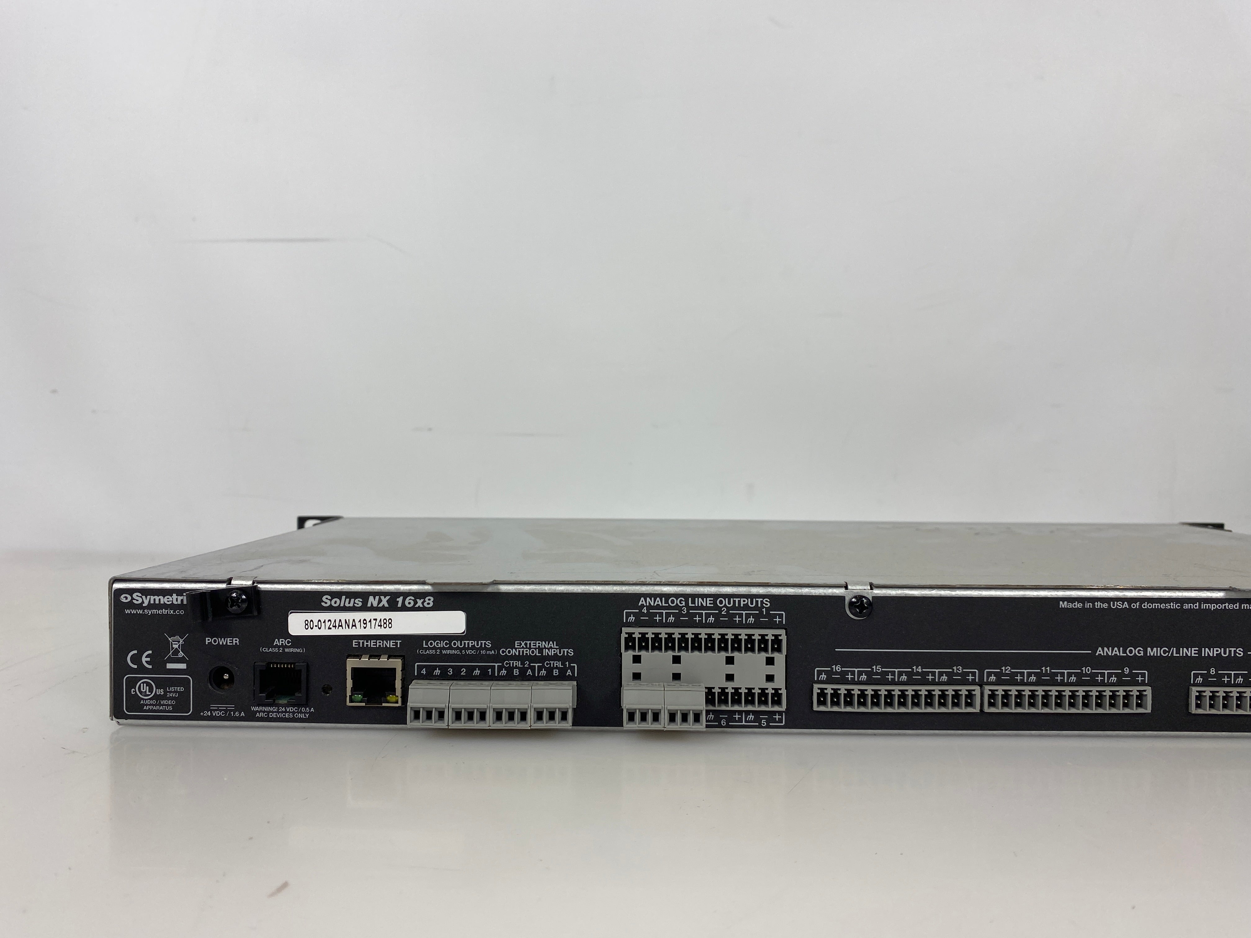 Symetrix Solus NX 16x8 Digital Signal Processor *Untested*