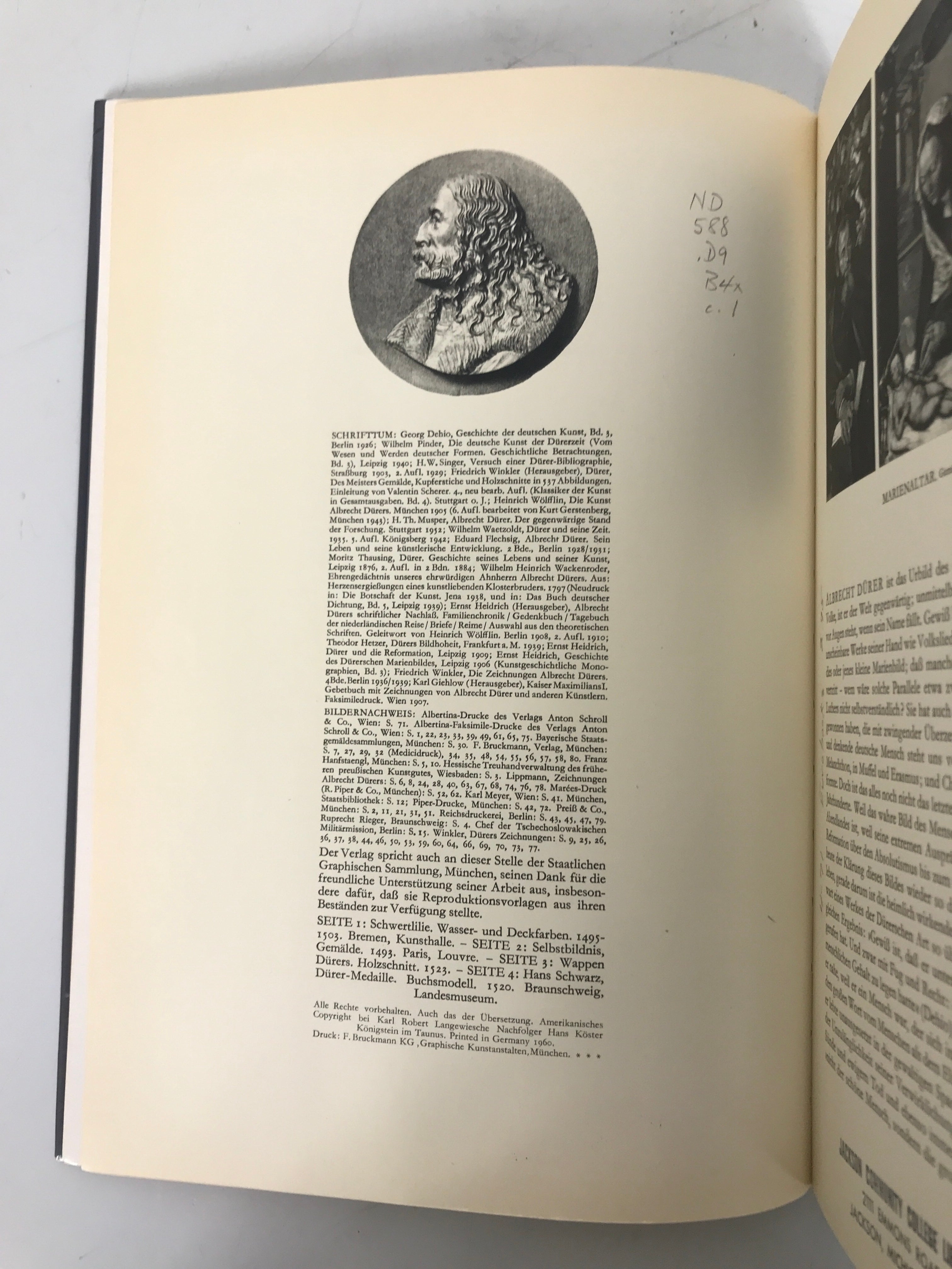 Lot of 2: German Language Artist Profiles Holbein & Durer 1958-60 SC Ex-Library