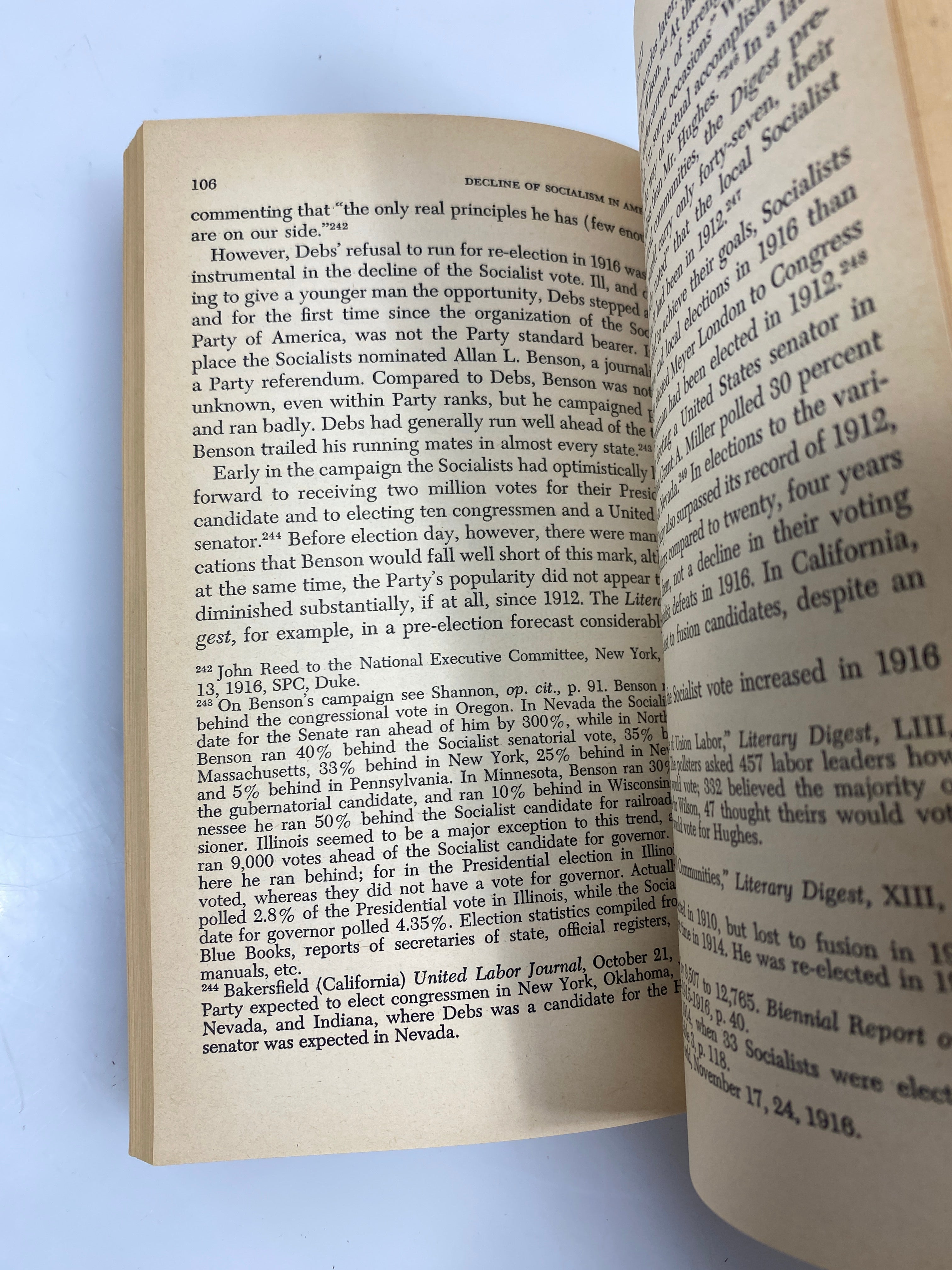 The Decline of Socialism in America 1912-25 Weinstein 1969 SC