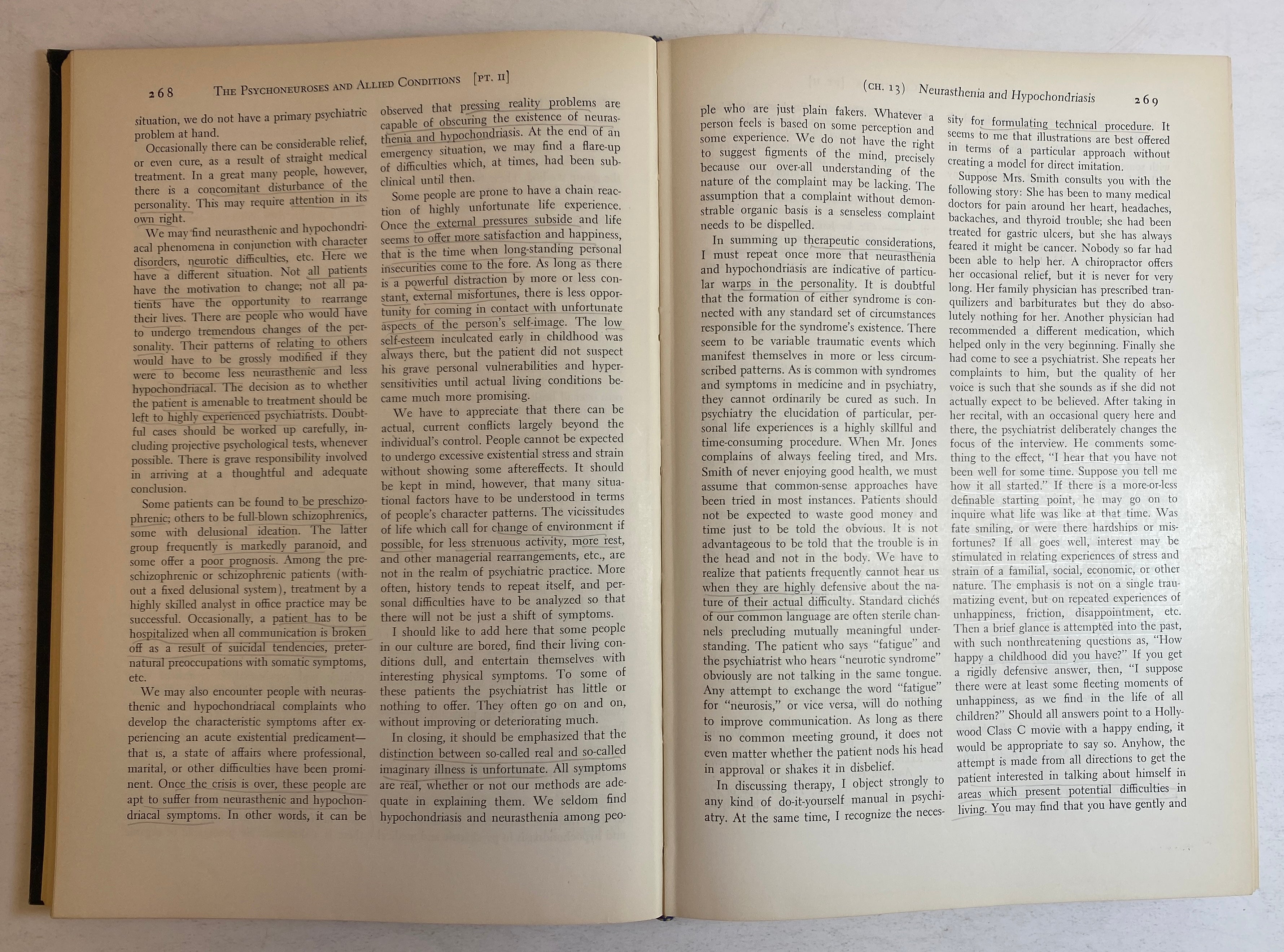2 Vols: American Handbook of Psychiatry (I & II) by Arieti 1962 HC