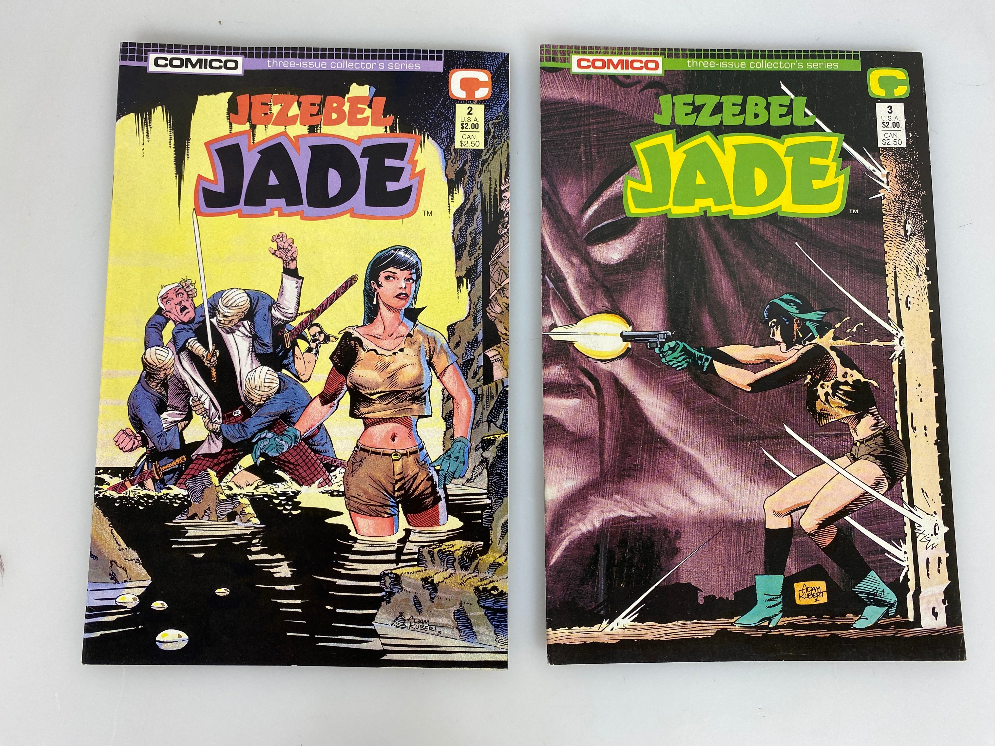 Lot of 2 Jezebel Jade Comico Comic Books 1988