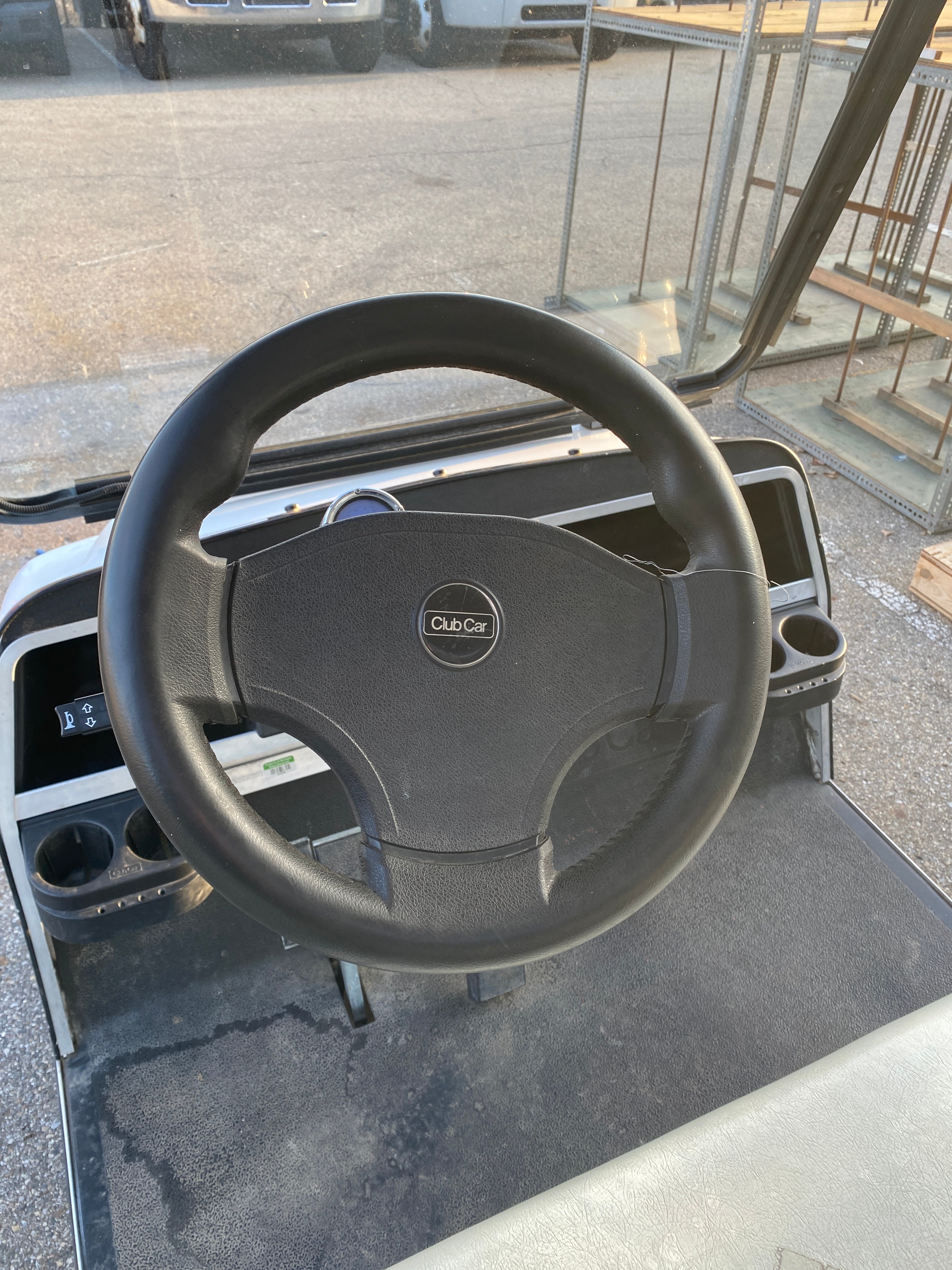 Club Car Villager White Electric Golf Cart