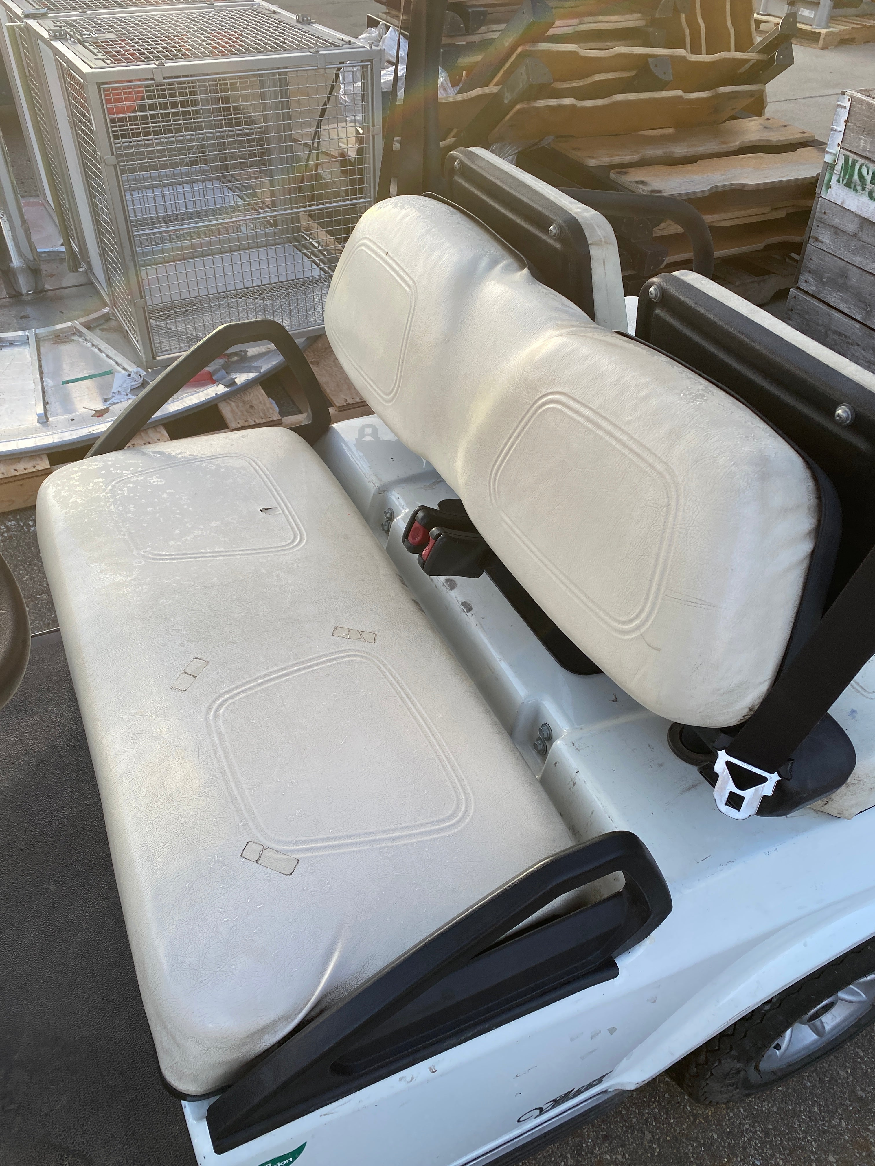 Club Car Villager White Electric Golf Cart