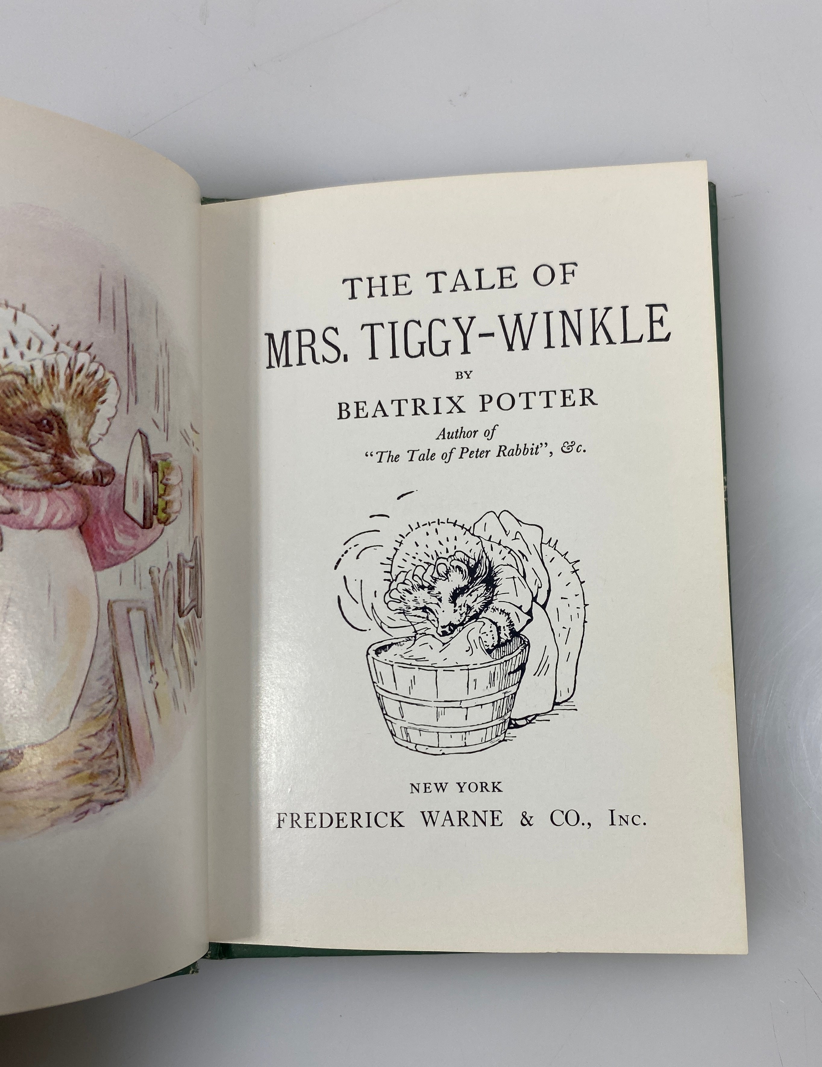 The Tale of Mrs Tiggy-Winkle Beatrix Potter 1905 Antique HC