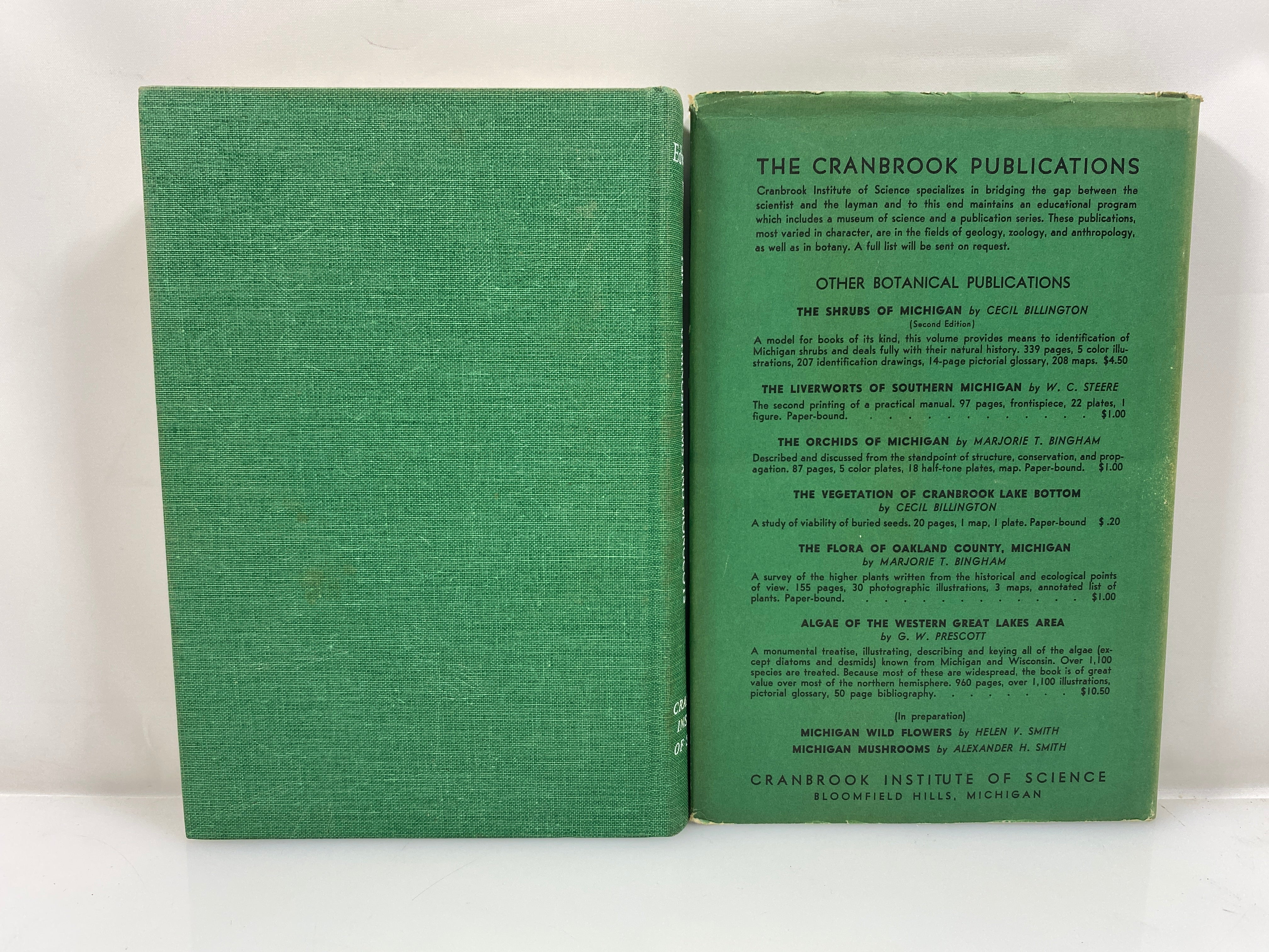 Lot of 2: Michigan Flora/Ferns of Michigan Cranbrook Institute of Science HC