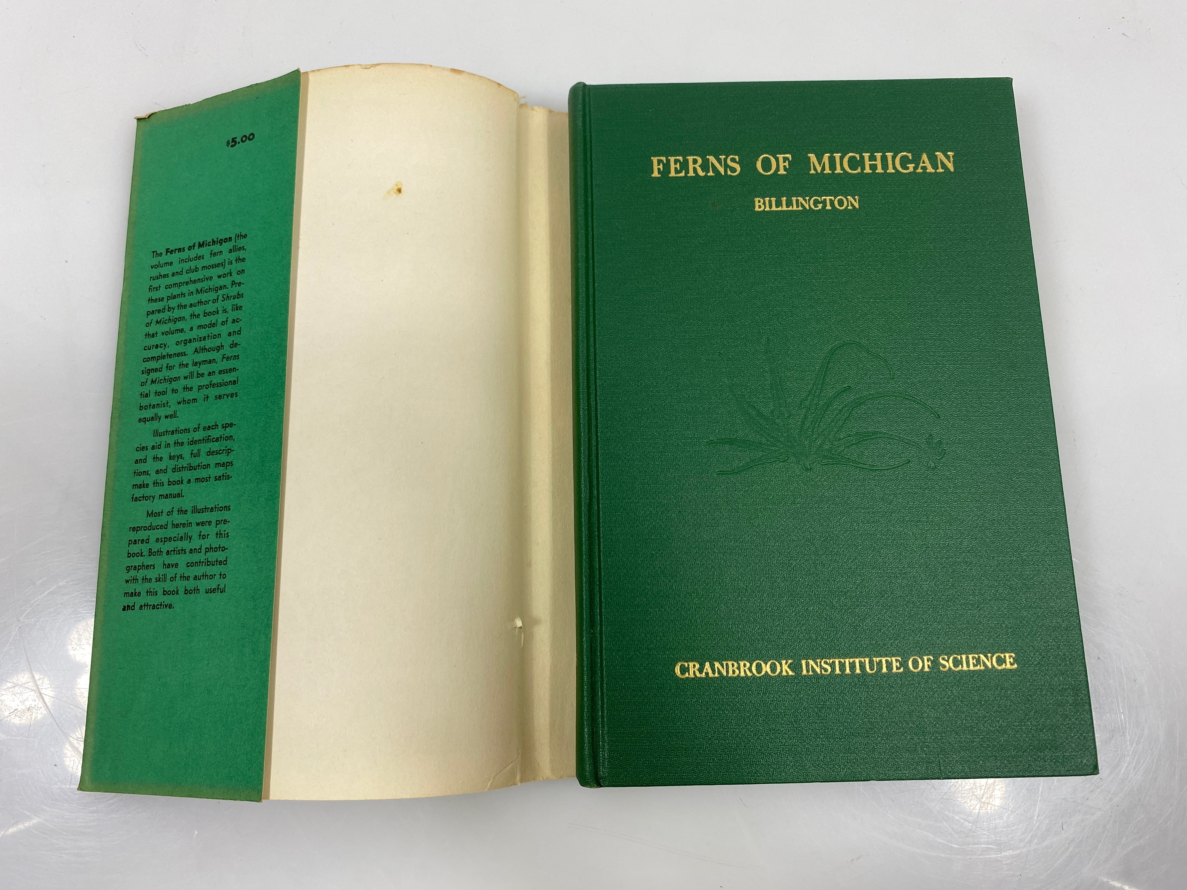 Lot of 2: Michigan Flora/Ferns of Michigan Cranbrook Institute of Science HC