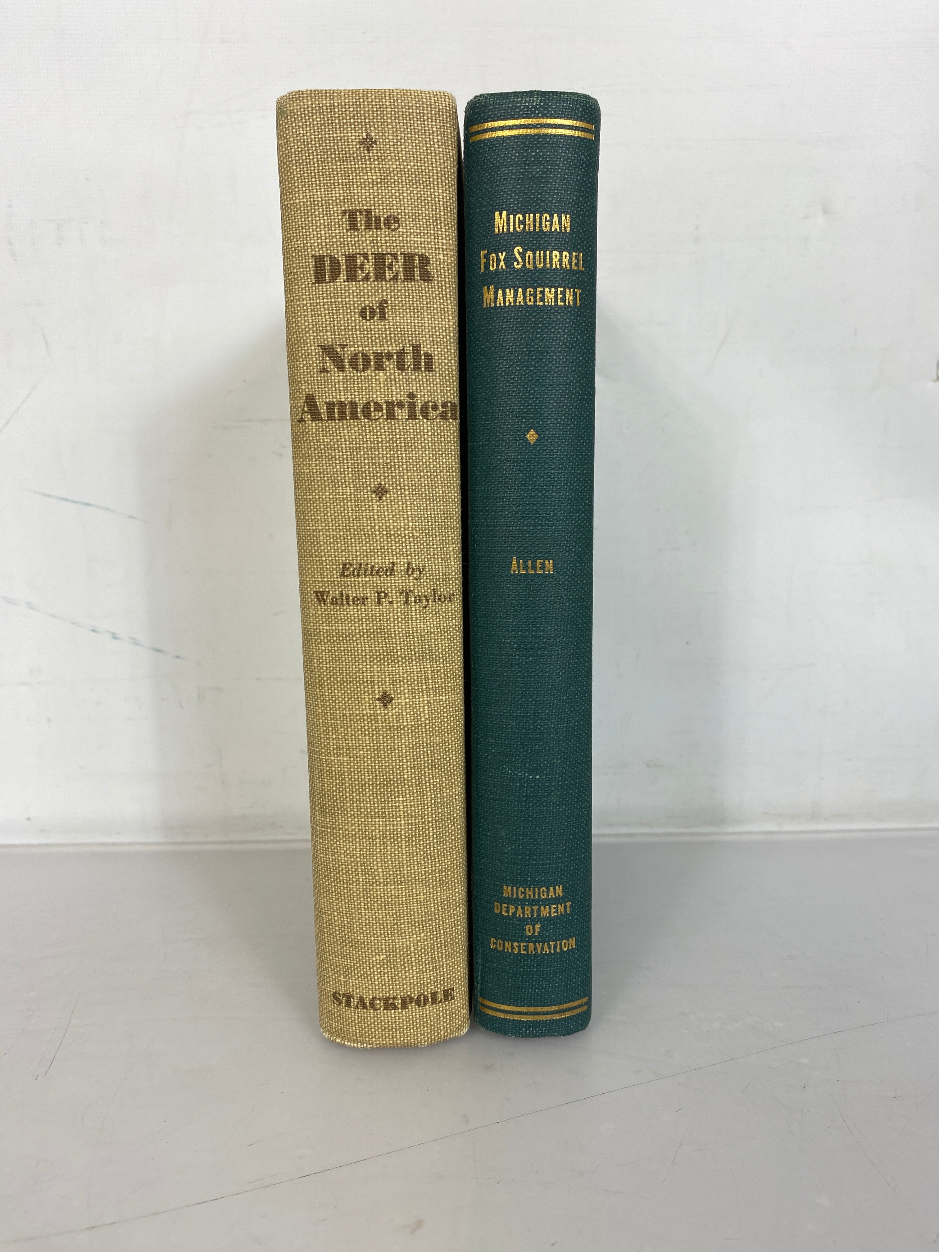 Lot of 2 Michigan Fox Squirrel Management 1943/The Deer of North America 1956 HC