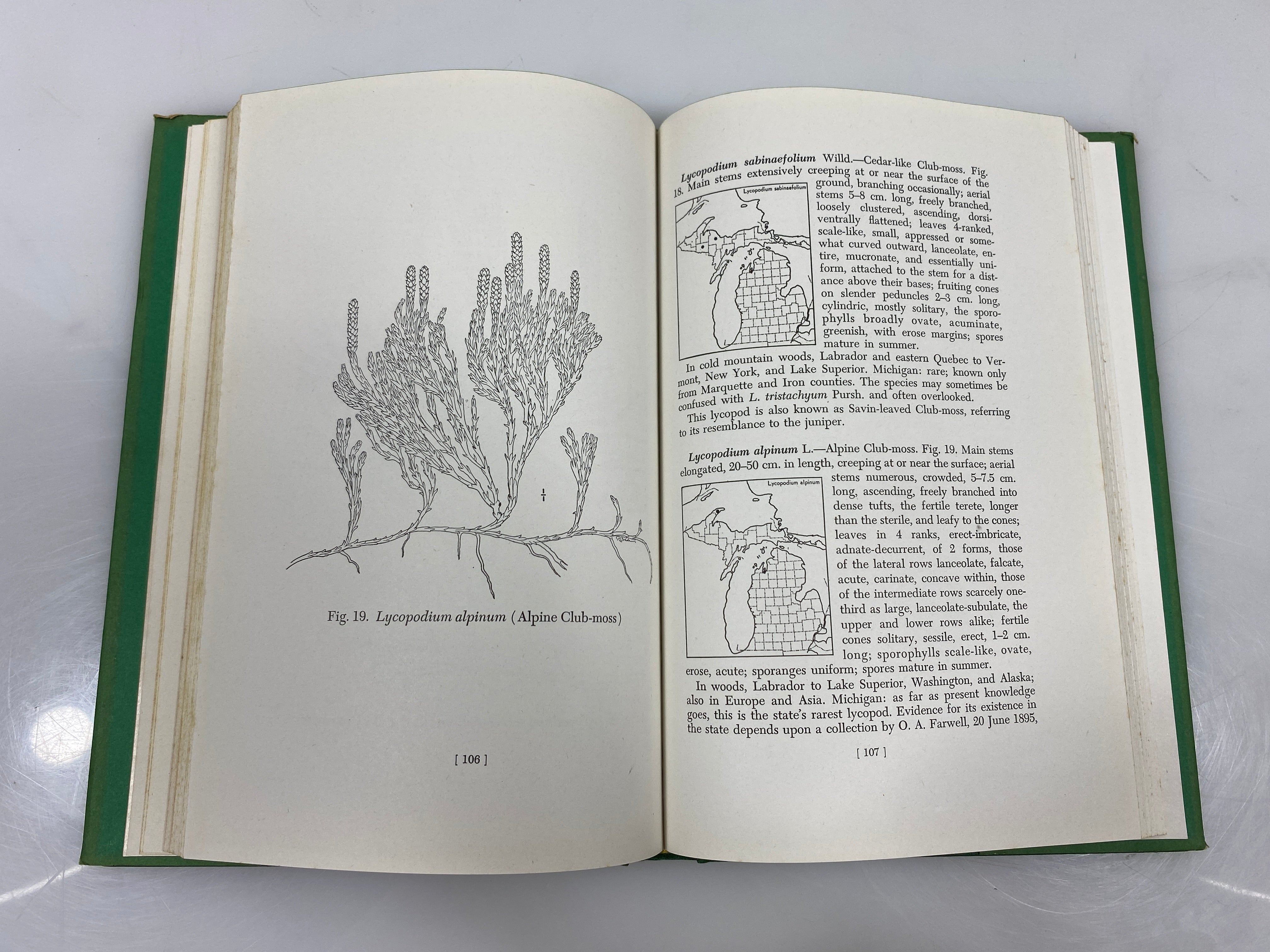 Lot of 2: Michigan Flora/Ferns of Michigan Cranbrook Institute of Science HC