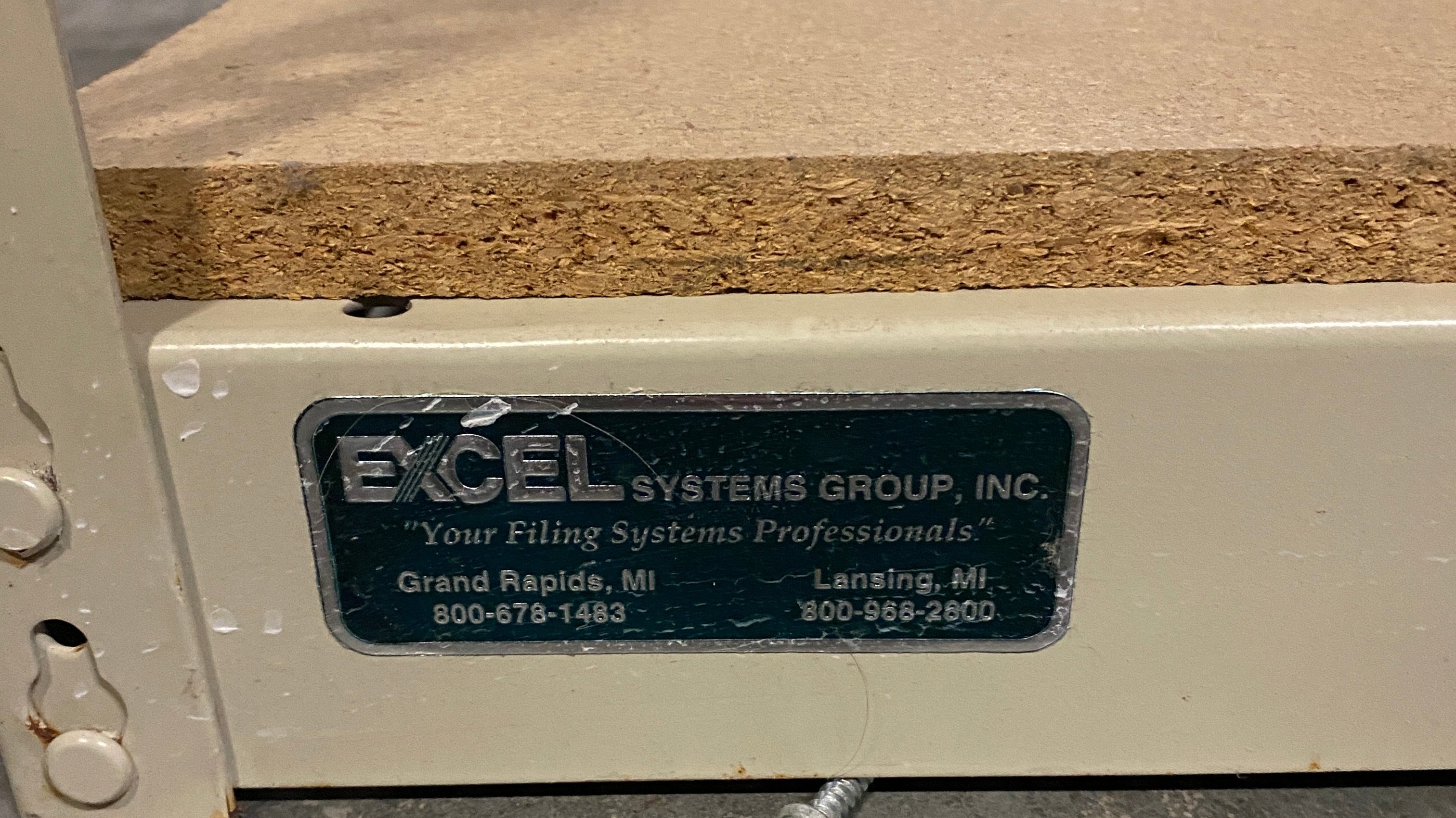 Excel Systems Group Inc Metal and Wooden 5 Shelf Adjustable Rack