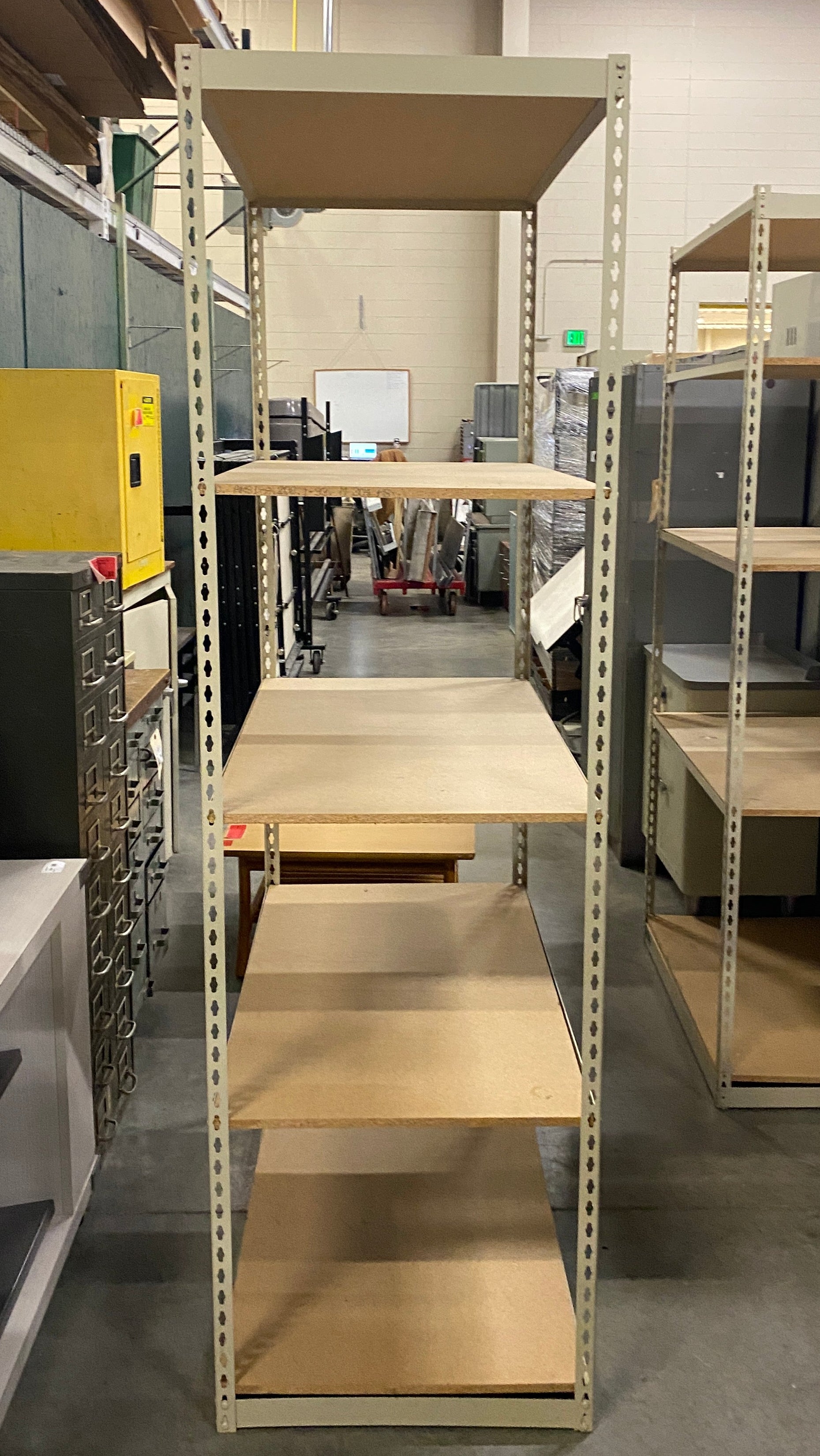 Excel Systems Group Inc Metal and Wooden 5 Shelf Adjustable Rack