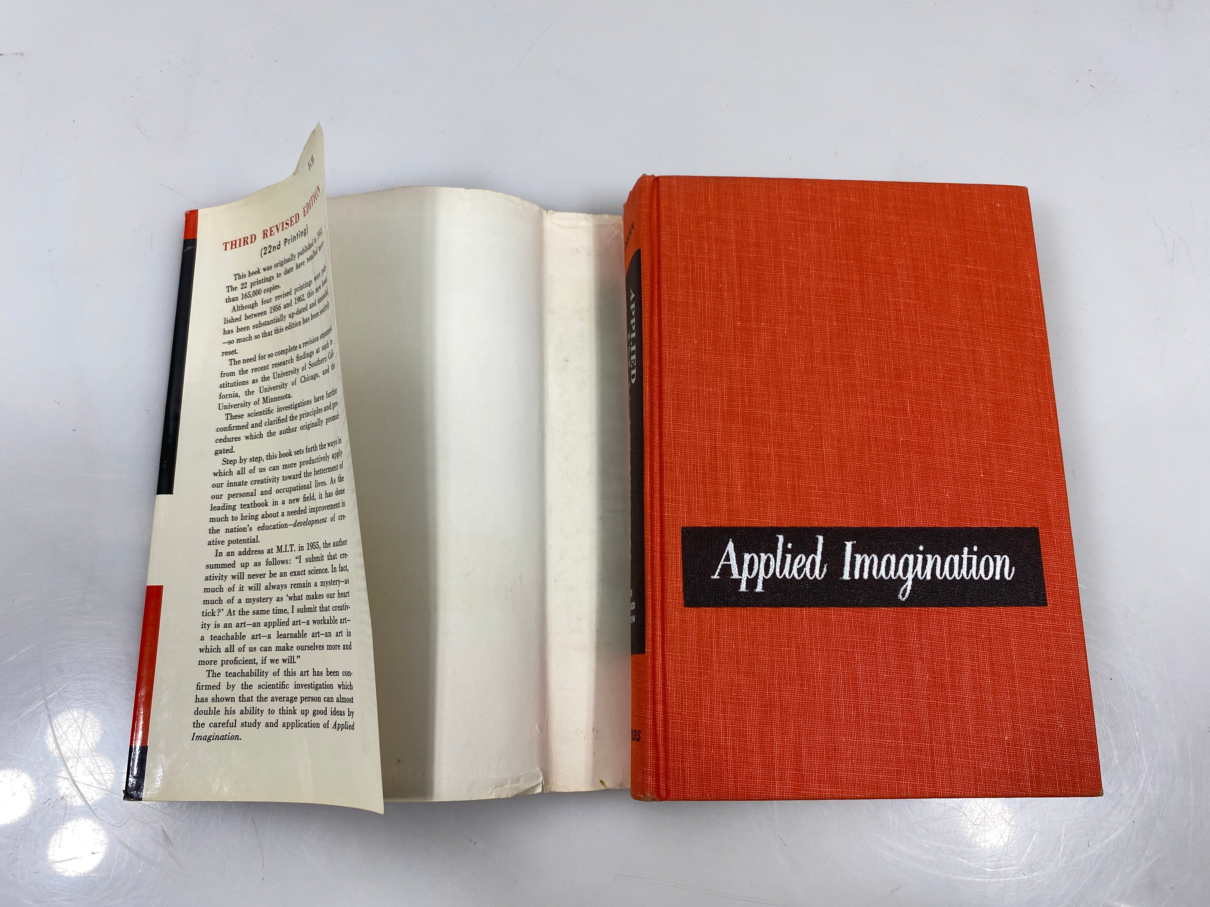 Applied Imagination by Alex Osborn 1963 22nd Print 3rd Ed. HCDJ