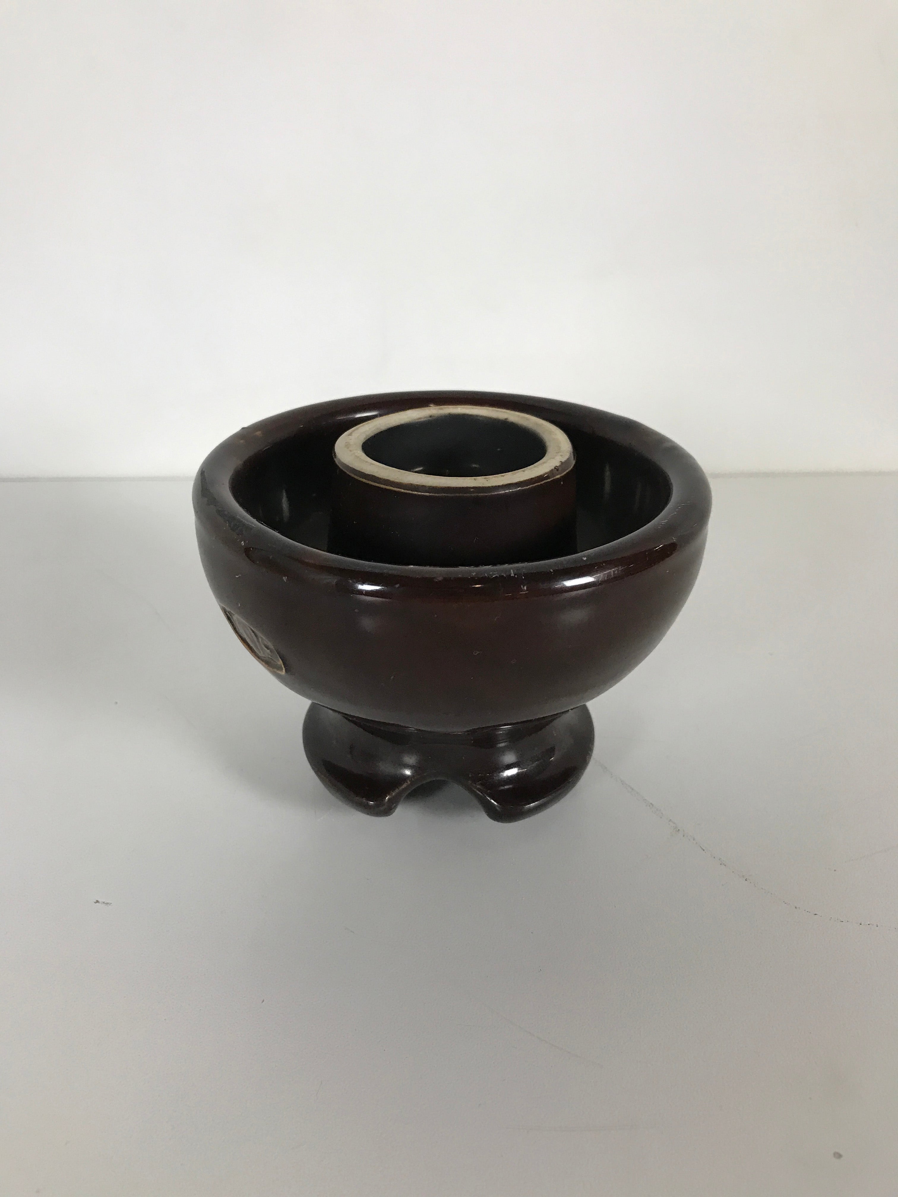 Antique Dark Brown Ceramic Insulator