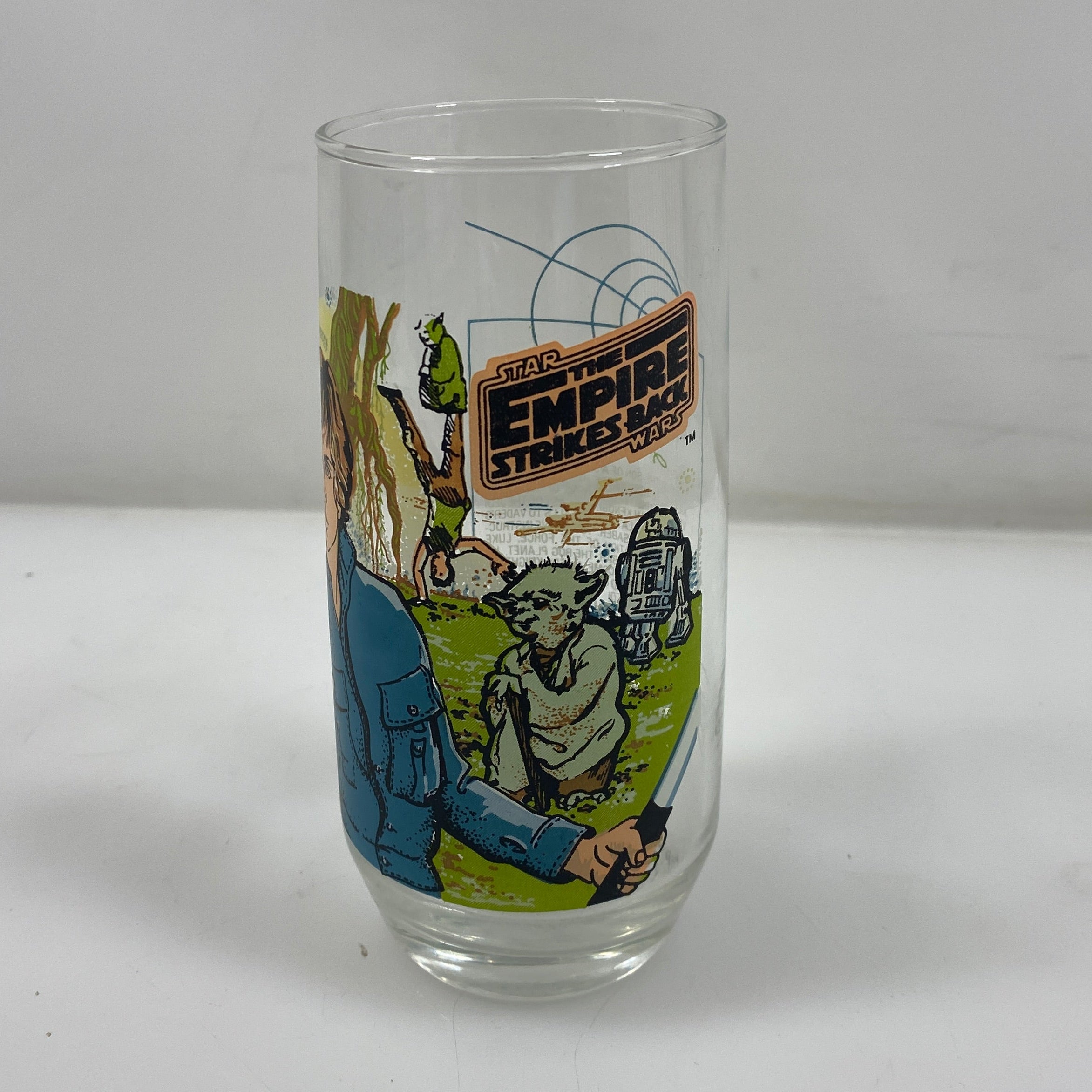 Vintage 1980 Star Wars The Empire Strikes Back Luke Skywalker Collector Series Drinking Glass