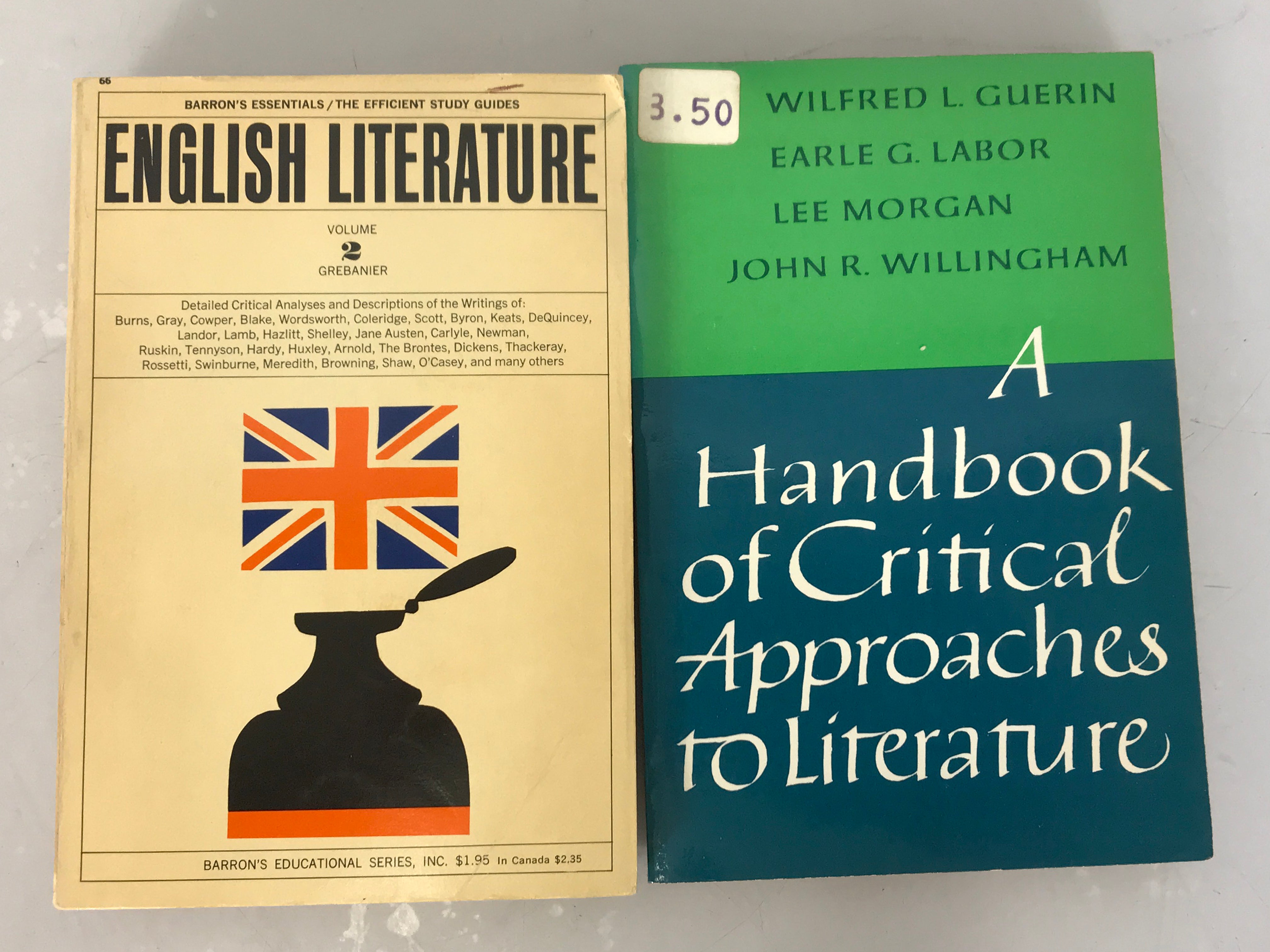 Lot of 2 Literary Studies Books 1948-1966 SC