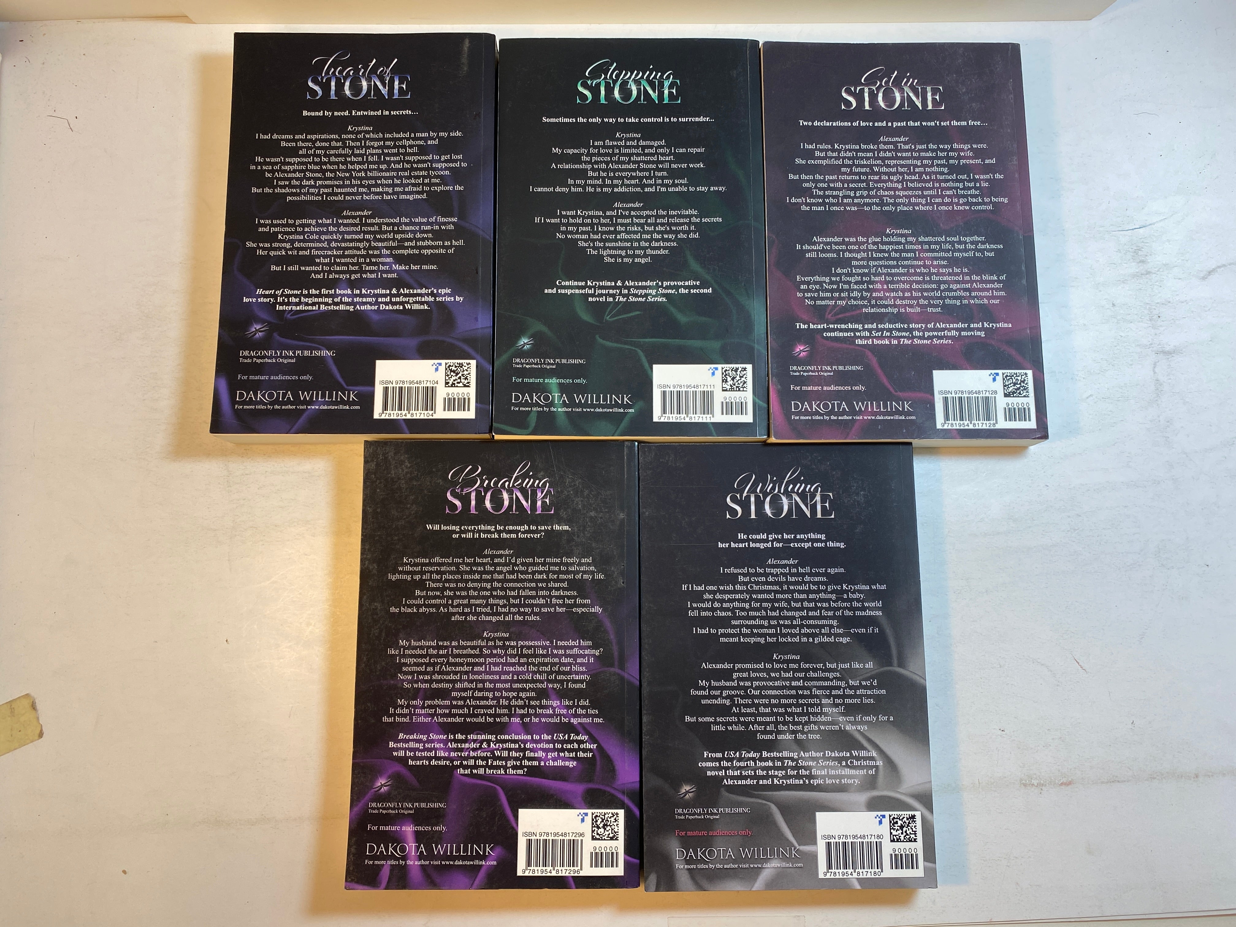 Set of 5 Stone Series Dakota Willink SC 2015-2022