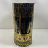 Vintage Greek Mythology Gold & Black Metal Wastebasket