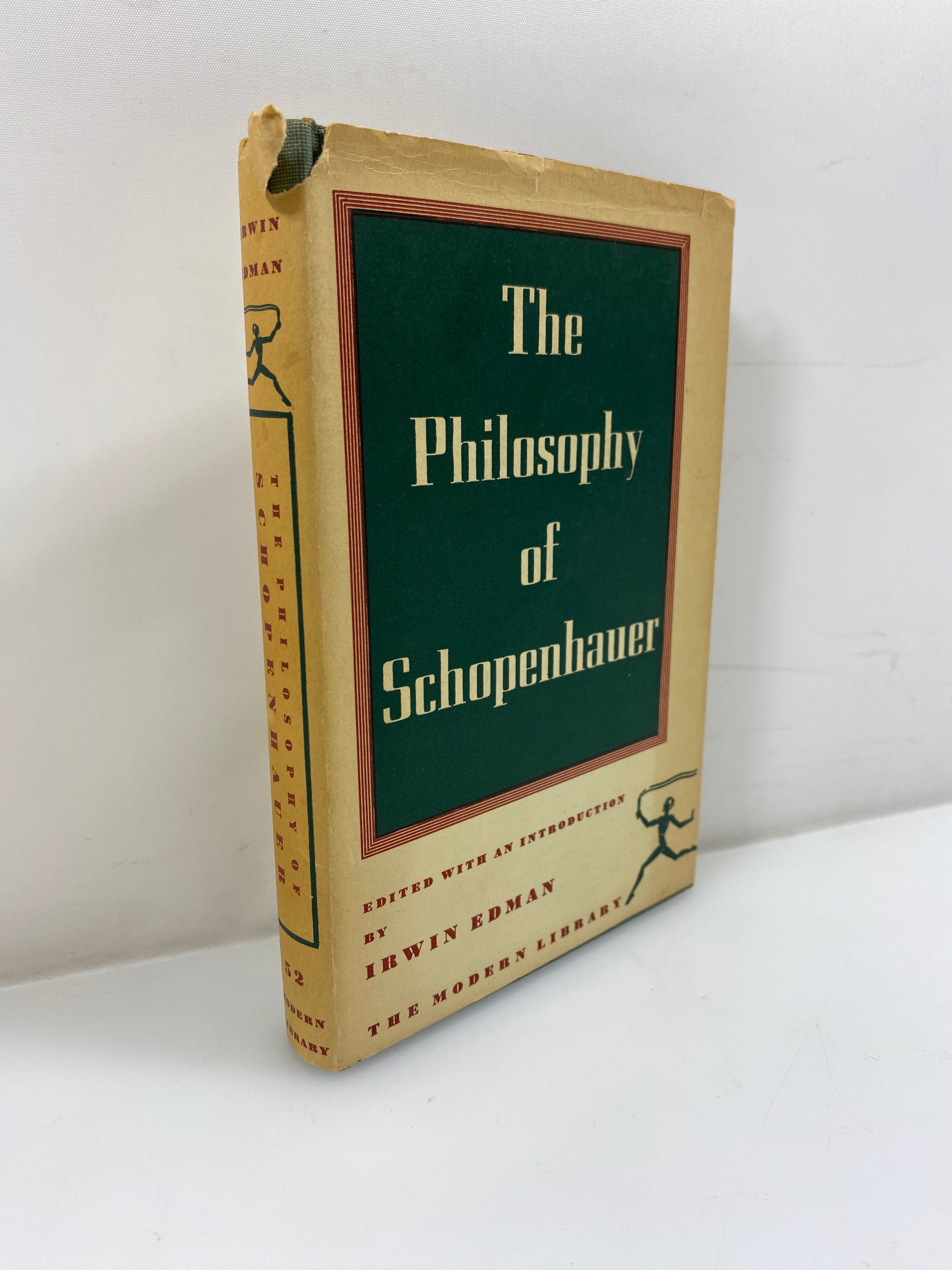The Philosophy of Schopenhauer The Modern Library 1956 HCDJ