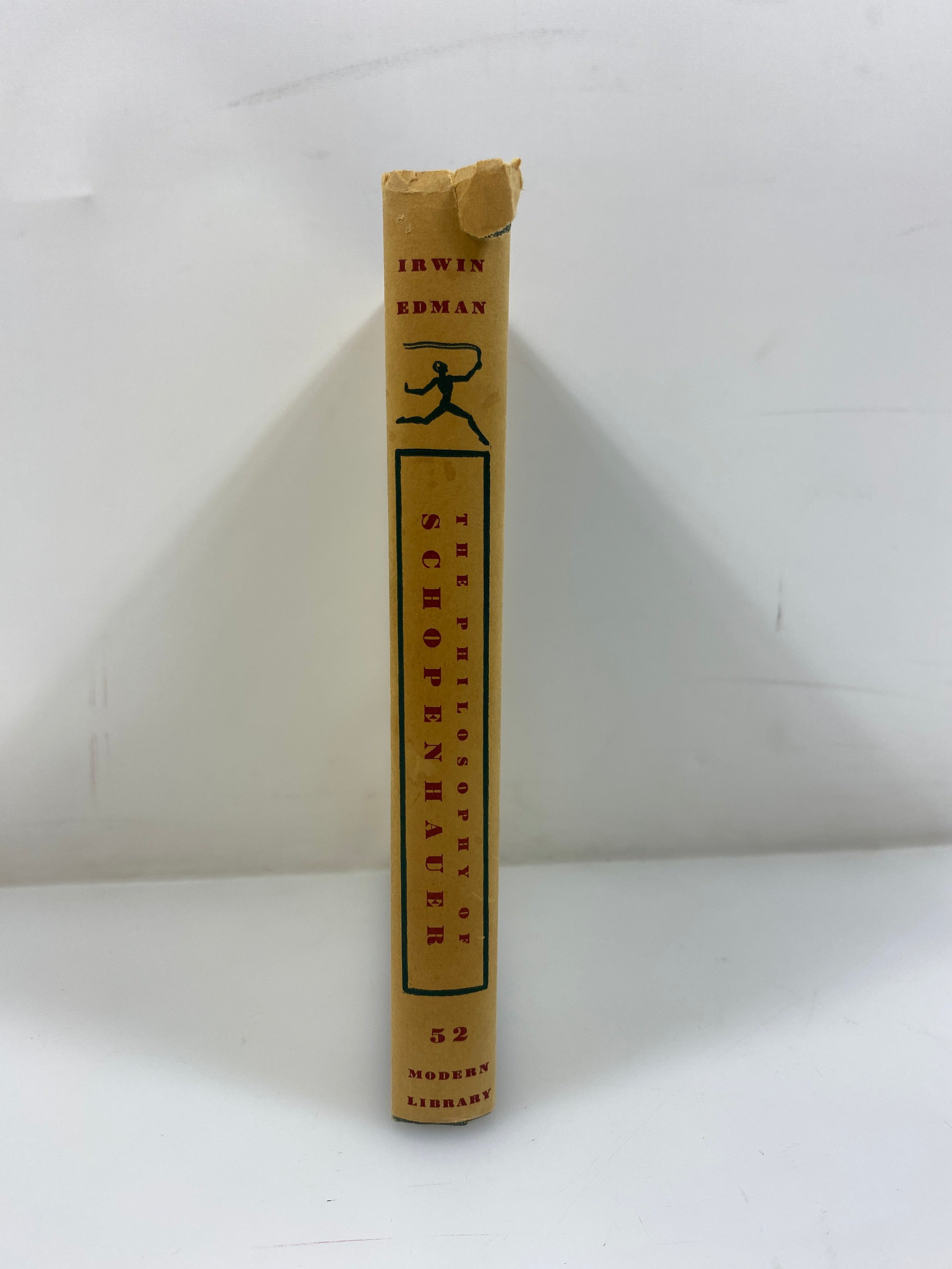 The Philosophy of Schopenhauer The Modern Library 1956 HCDJ