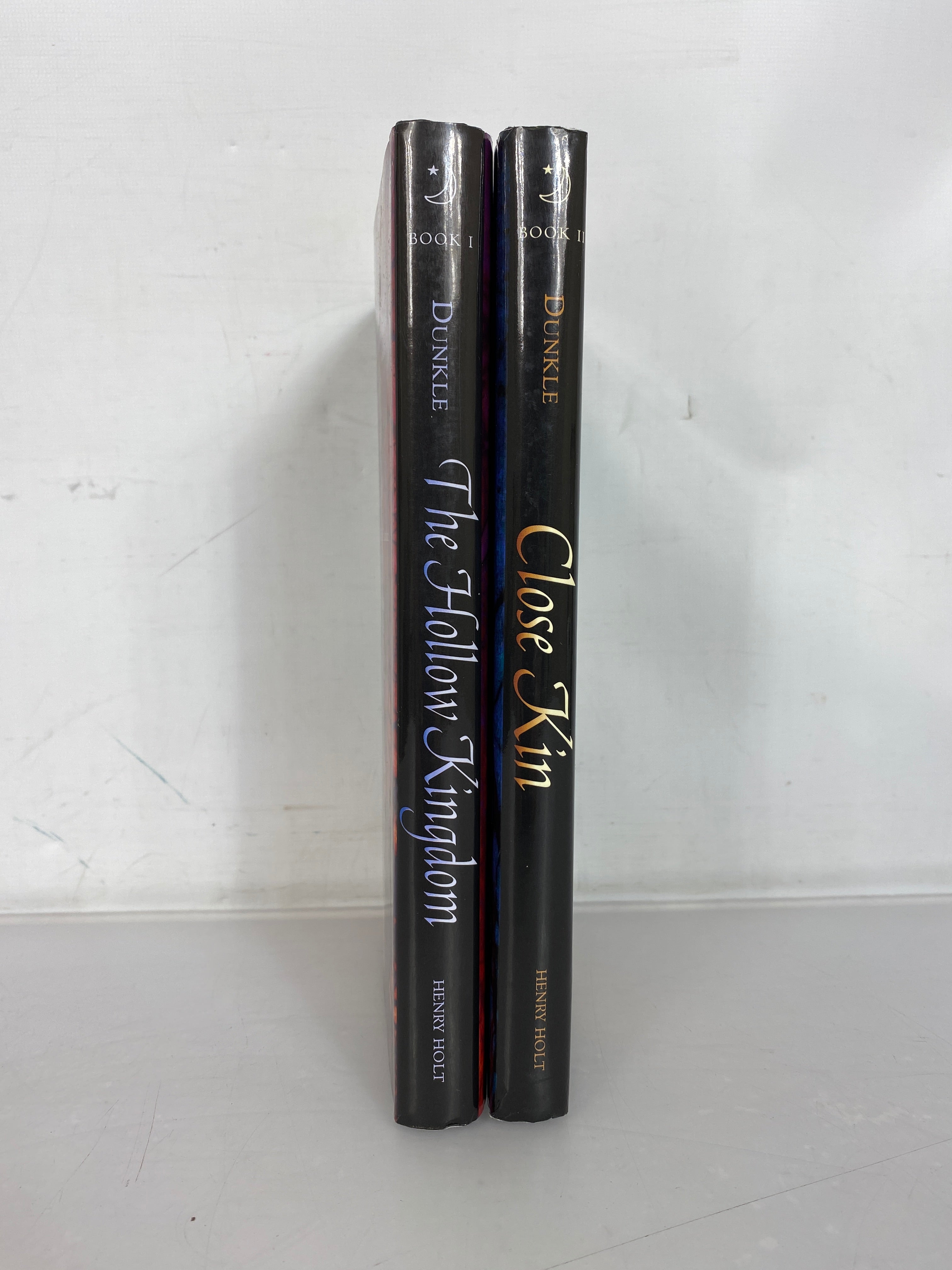 Lot of 2 Signed Copies Hollow Kingdom trilogy by Clare Dunkle to Matt Manley, Cover Artist HC DJ