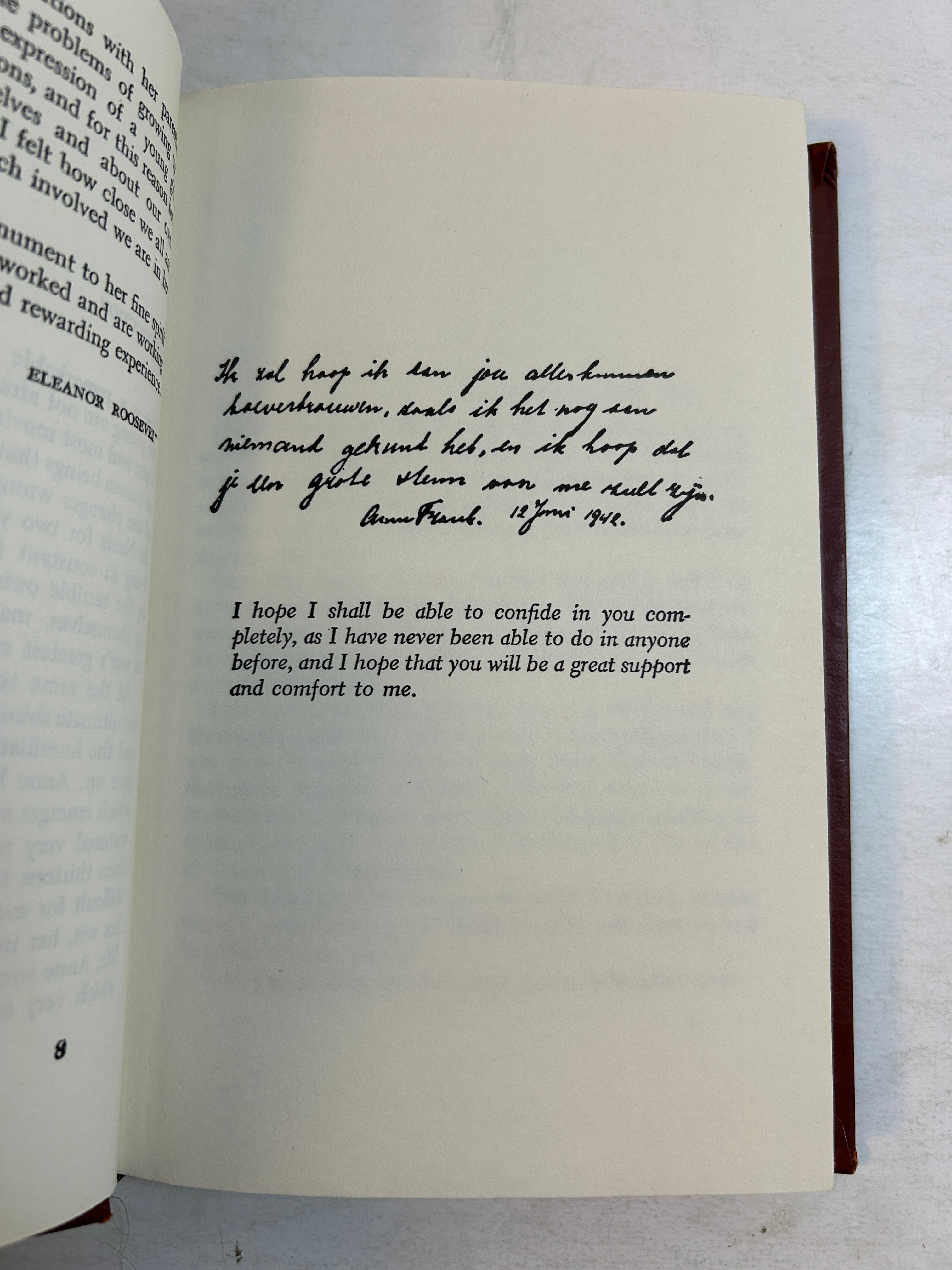 The Diary of a Young Girl by Anne Frank 1953 Random House HC