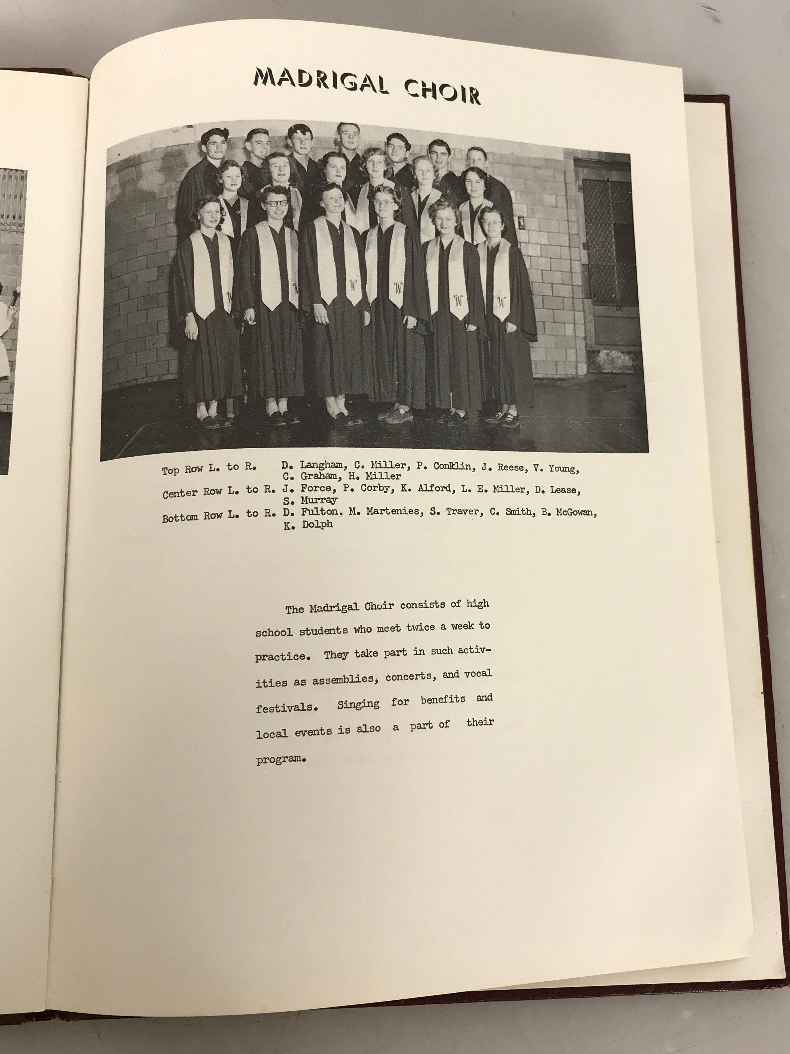 1950 Williamston High School Yearbook Williamston Michigan
