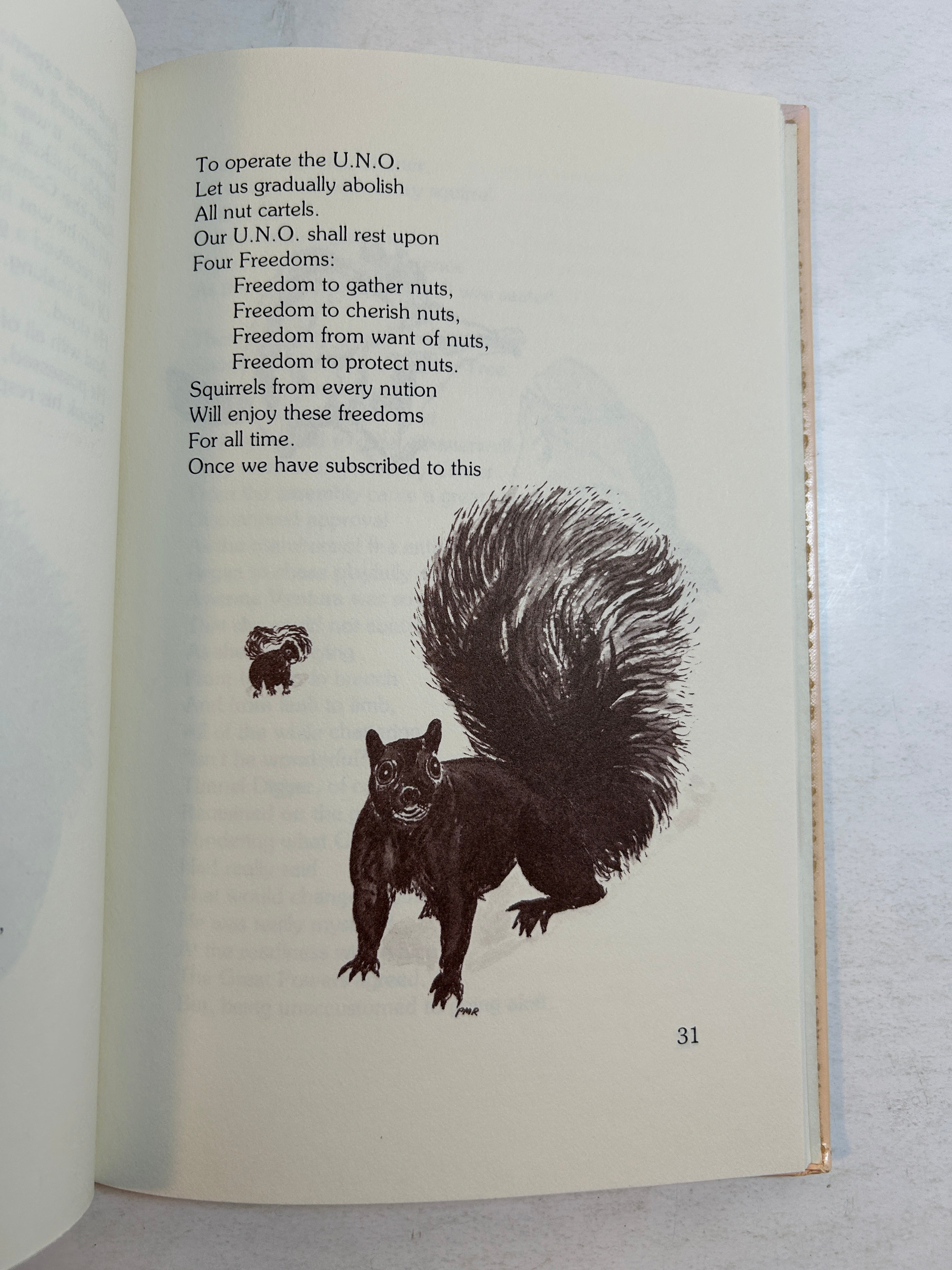 Squirrel World by M. Gorton Riethmiller *signed by illustrator* Harlo 1986 HC