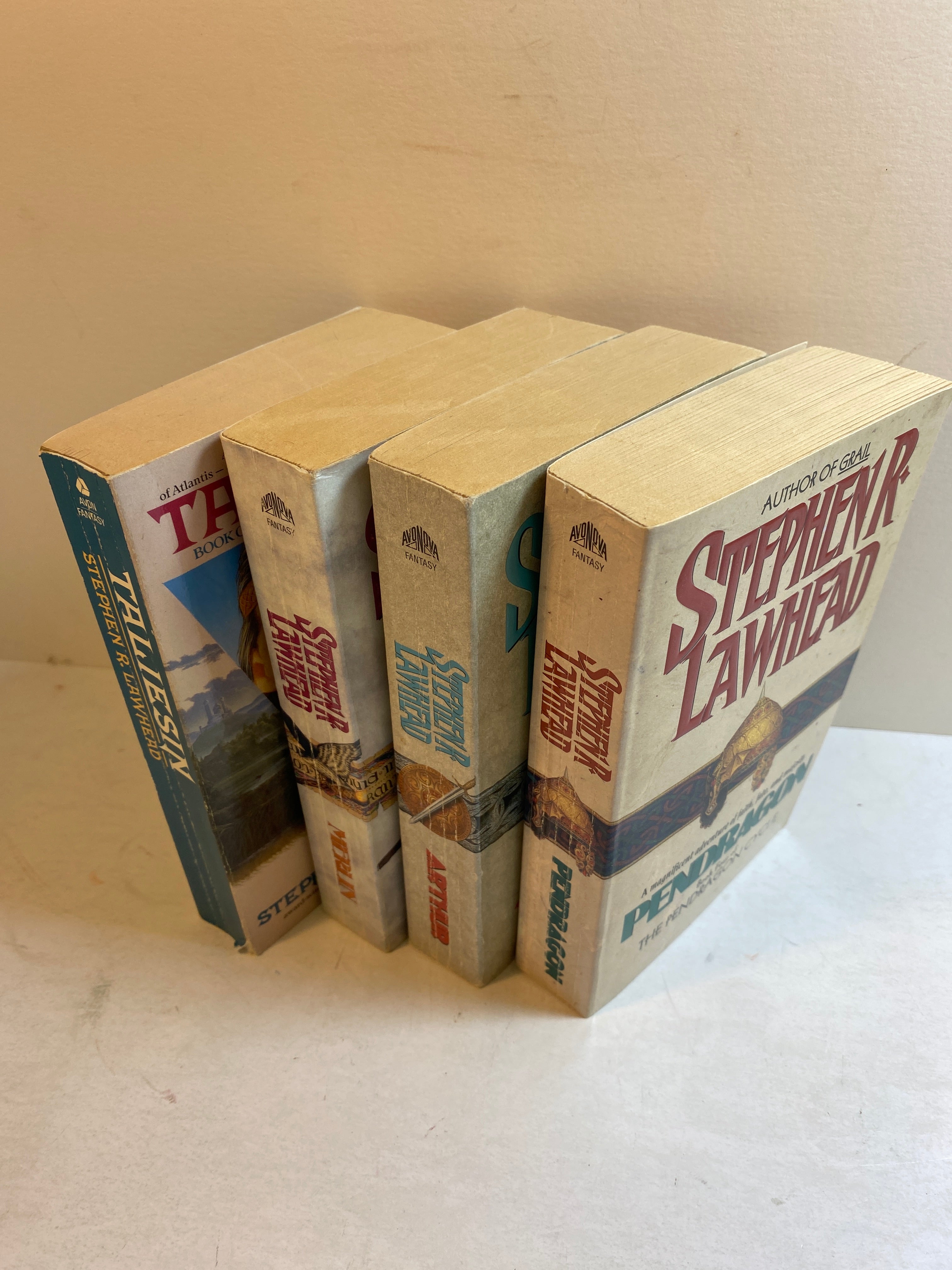 Lot of 4 Stephen Lawherd Fantasy Pendragon Paperbacks 1990-1995