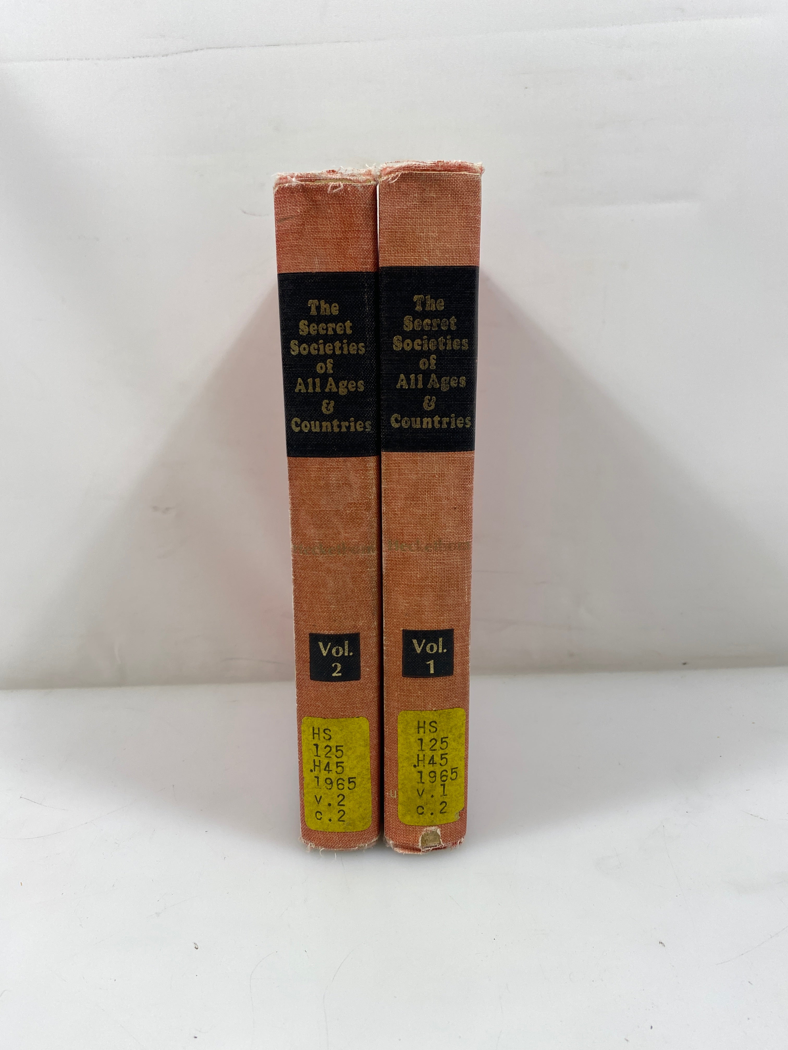 Set of 2: The Secret Societies of All Ages & Countries Vol I-II Ex