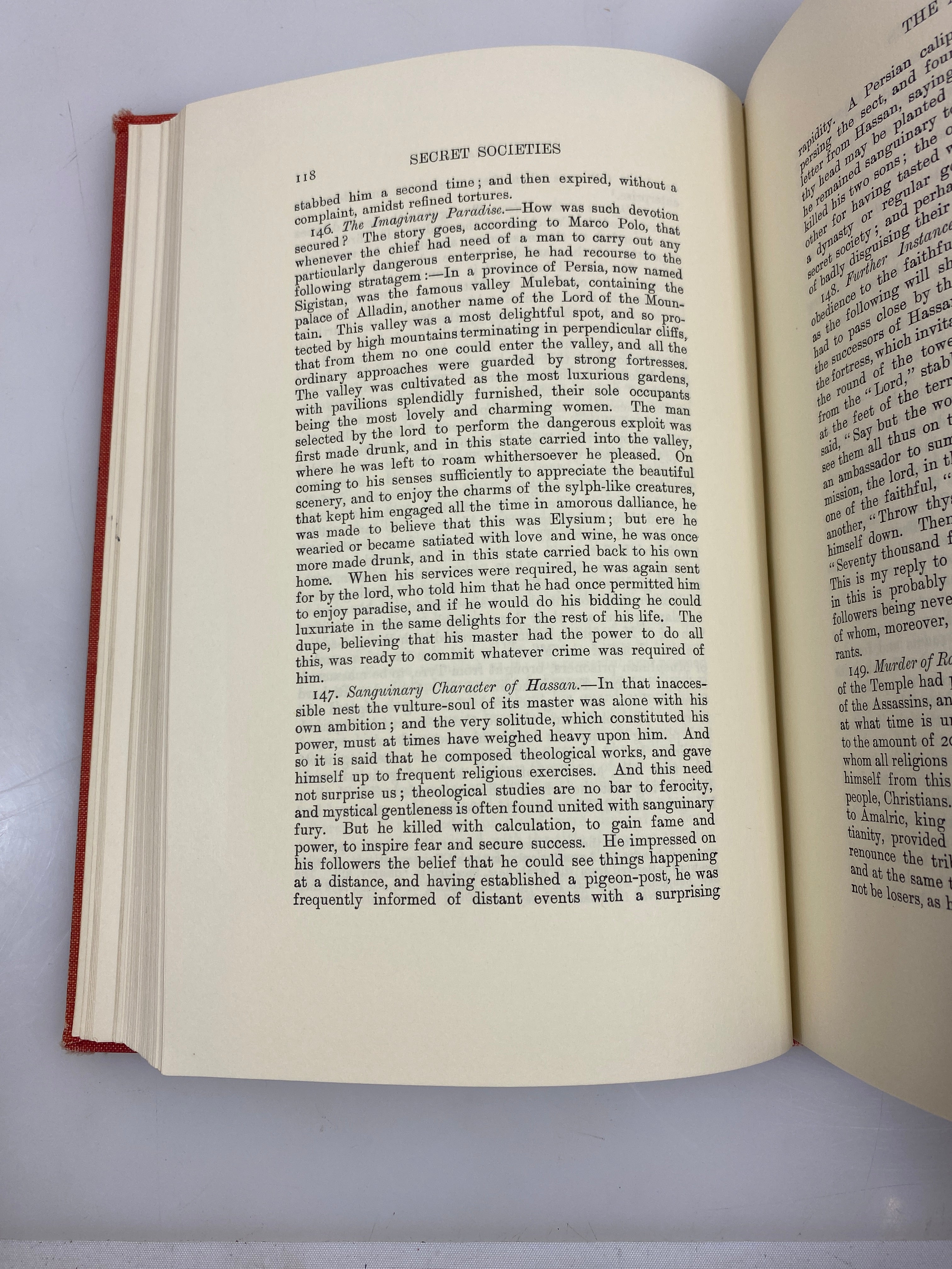 Set of 2: The Secret Societies of All Ages & Countries Vol I-II Ex-libra 1966 HC