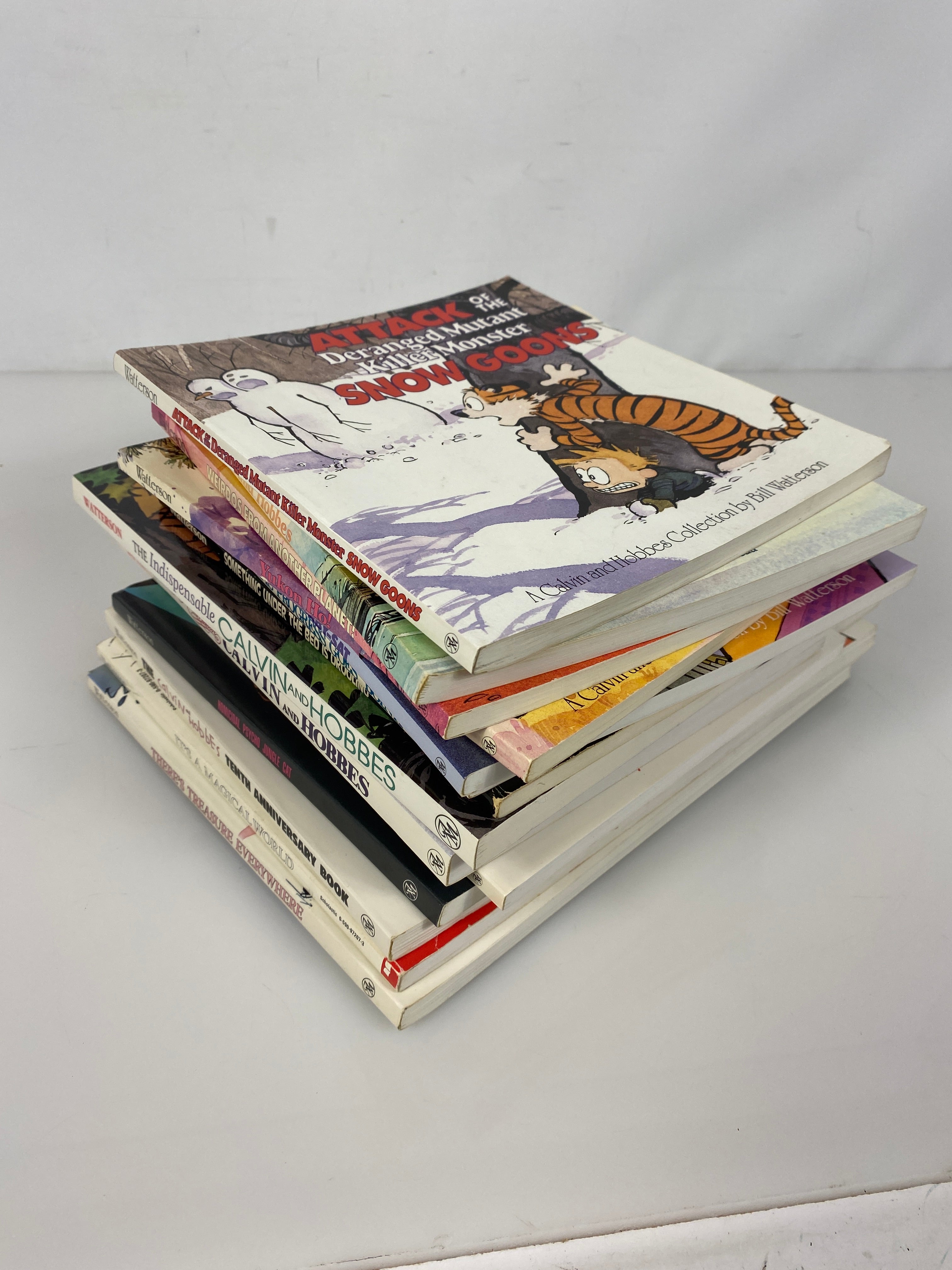 Lot of 14 Calvin and Hobbes Comic Strip Books (1988-1997)