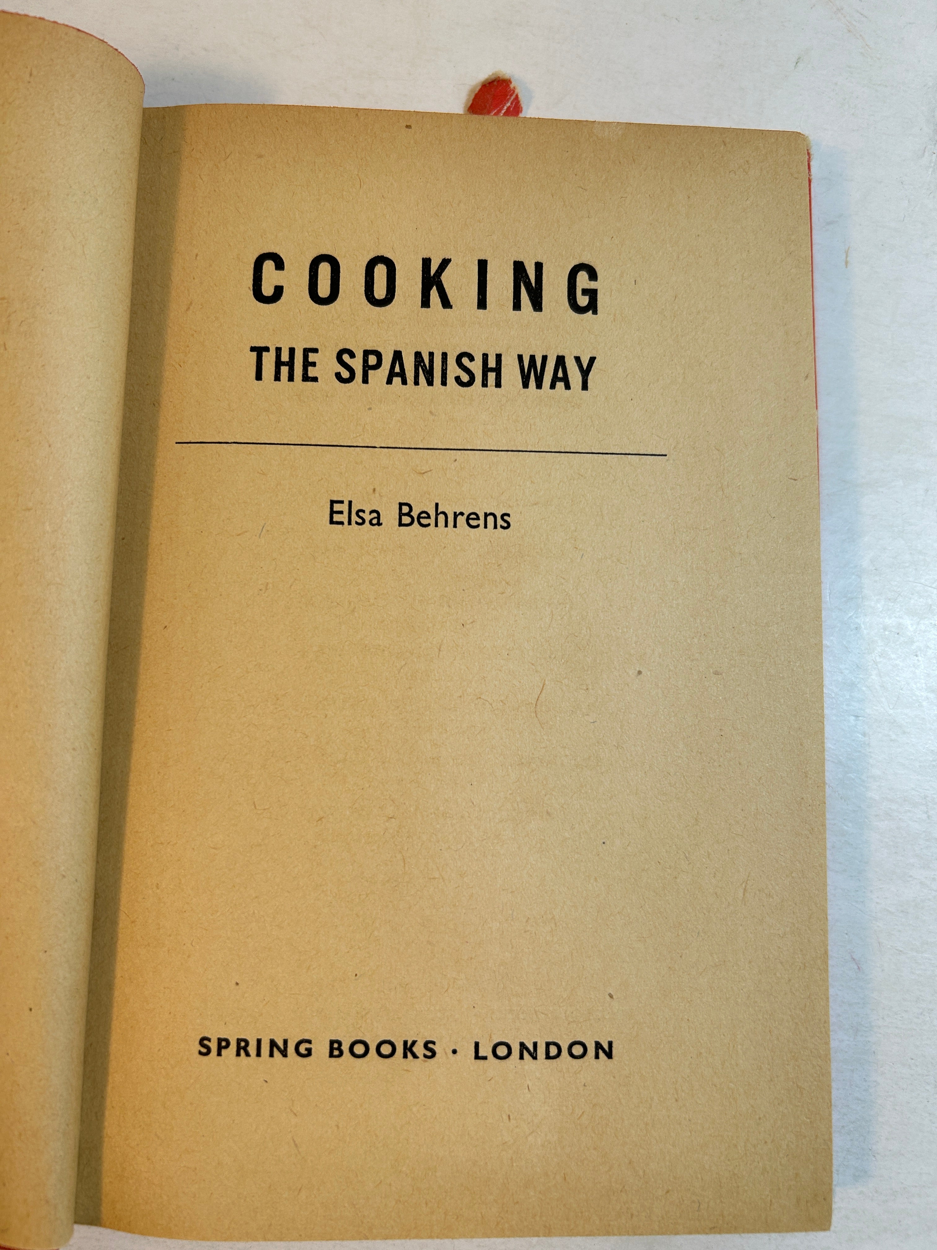 Lot of 2 Cooking the ___Way Vintage/Kitch Cookbooks Spanish & Italian 1960s HCDJ