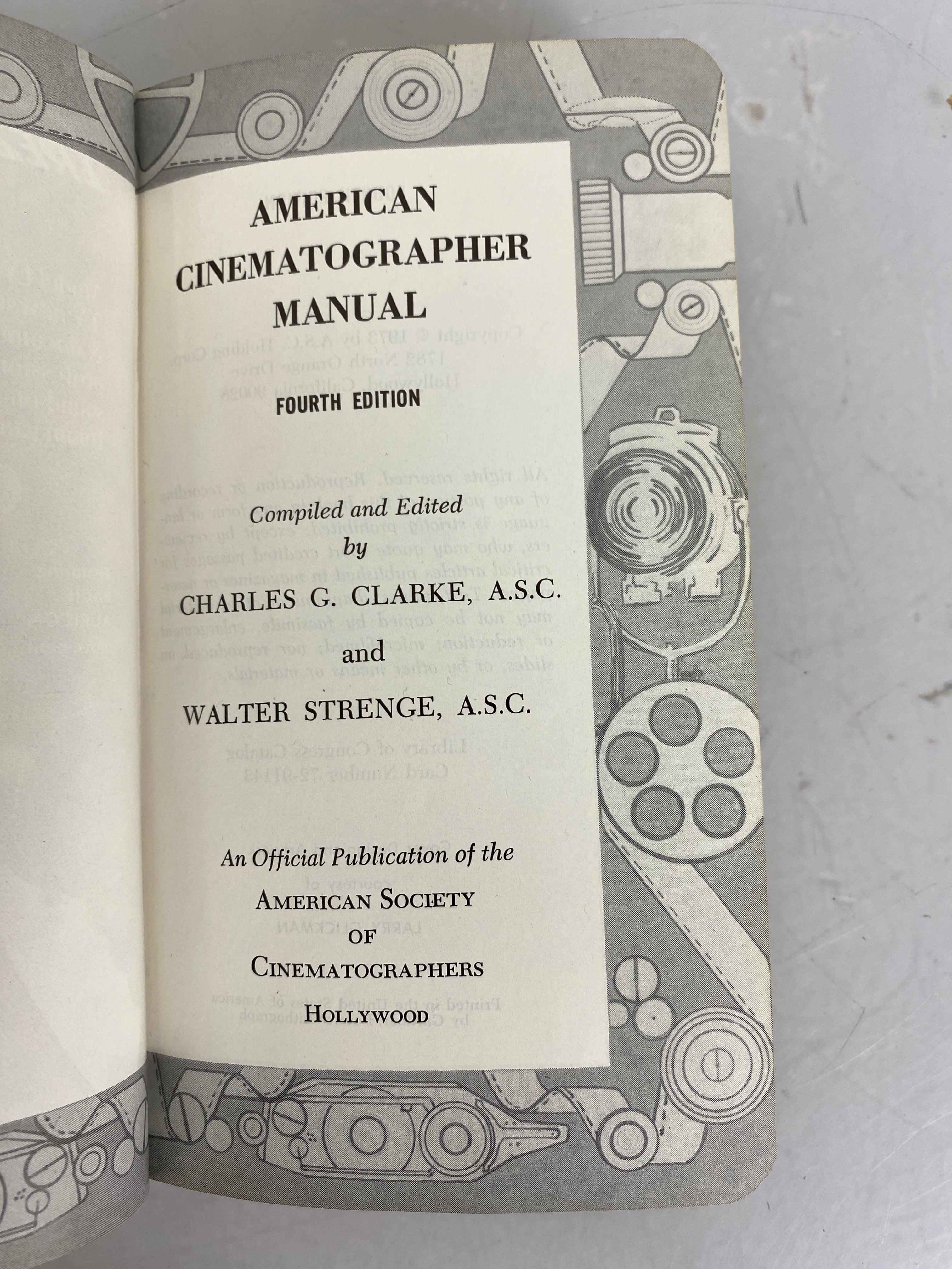 American Cinematographer Manual Fourth Edition 1973 HC Vintage